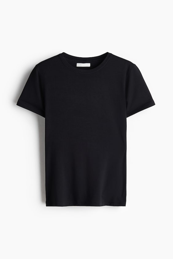 Женские футболки H&M Fitted Stretch T-Shirt