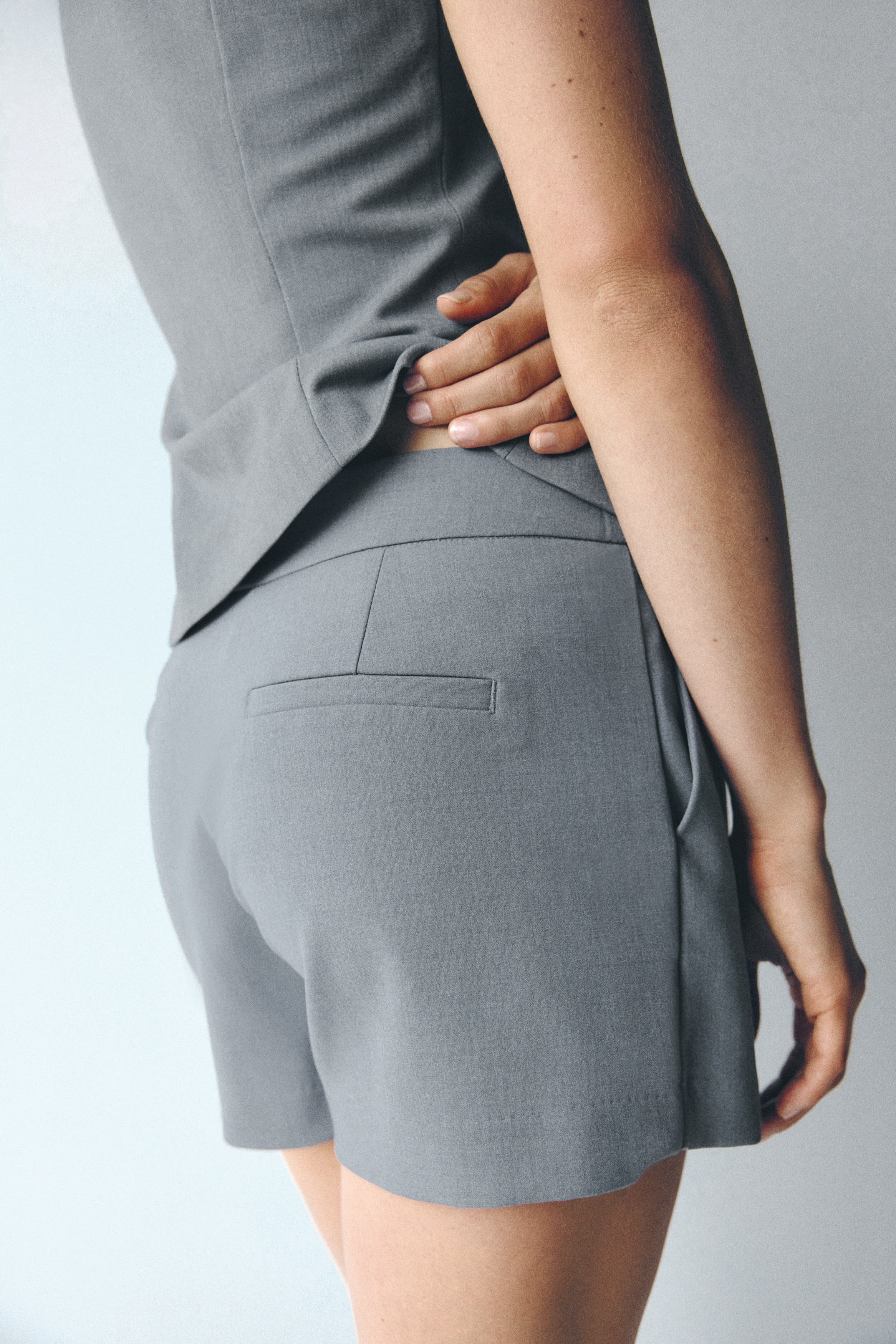 Tailored mini skort