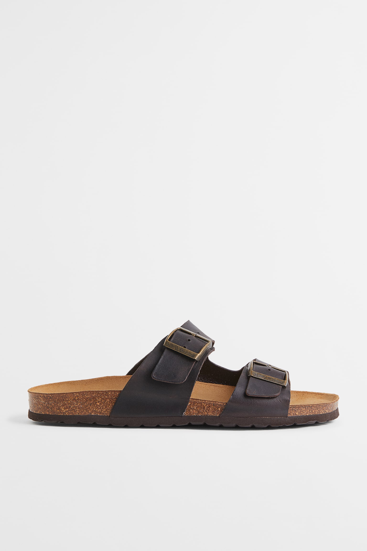 Leather sandals - Dark brown/Black - 2