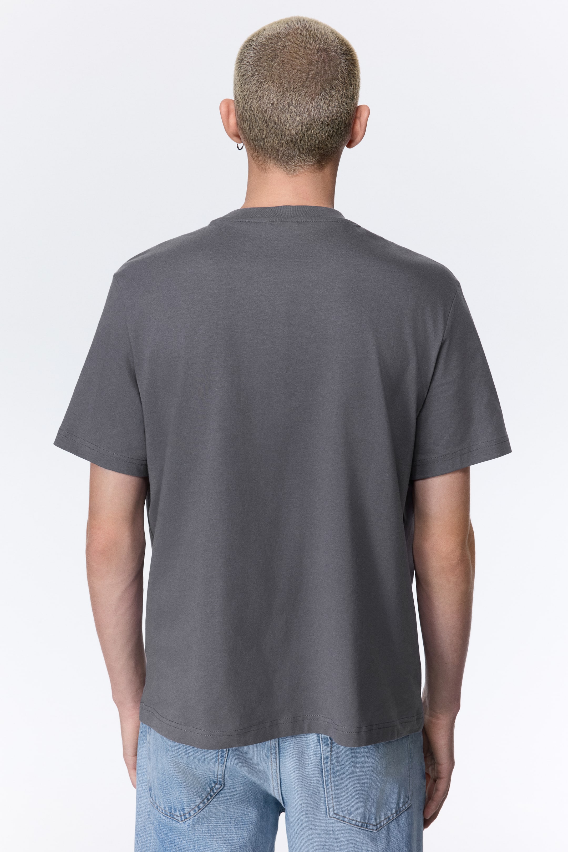 View larger image: Regular Fit Tee - Dark grey - Men | H&M AU 4