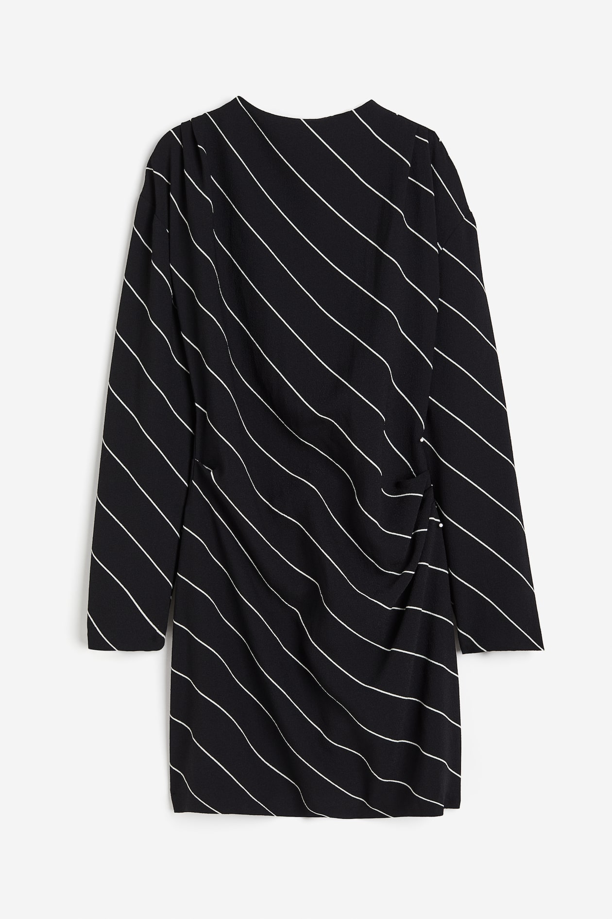 black low cut mini dress With Bow Detail Order Type:Made to Order nav-303 A S fashion Women