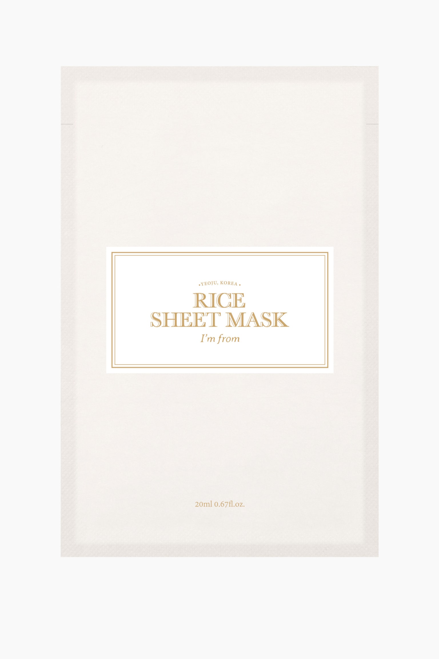 Rice Sheet Mask - No Colour - 1