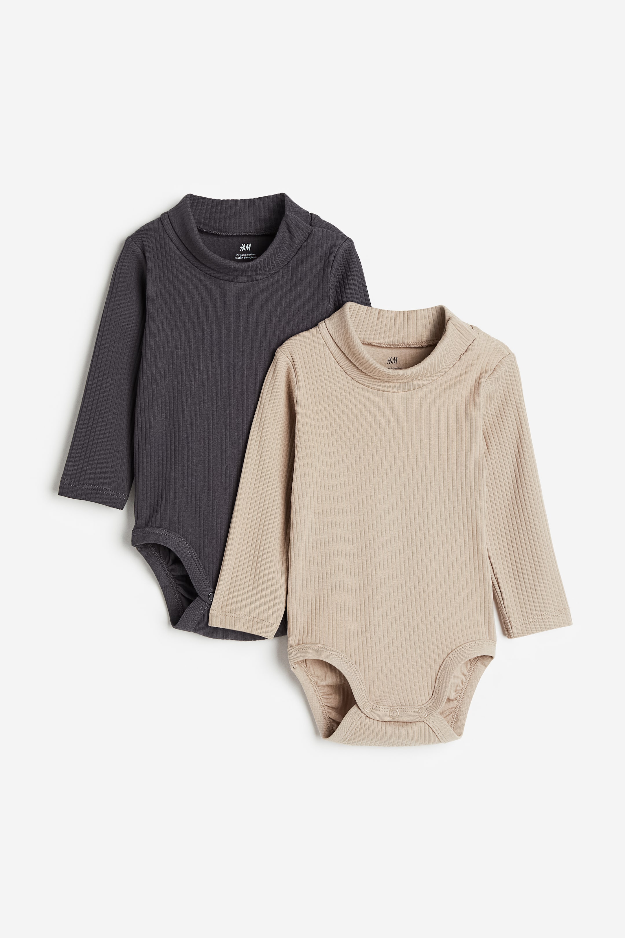 2-pack Ribbed Turtleneck Bodysuits