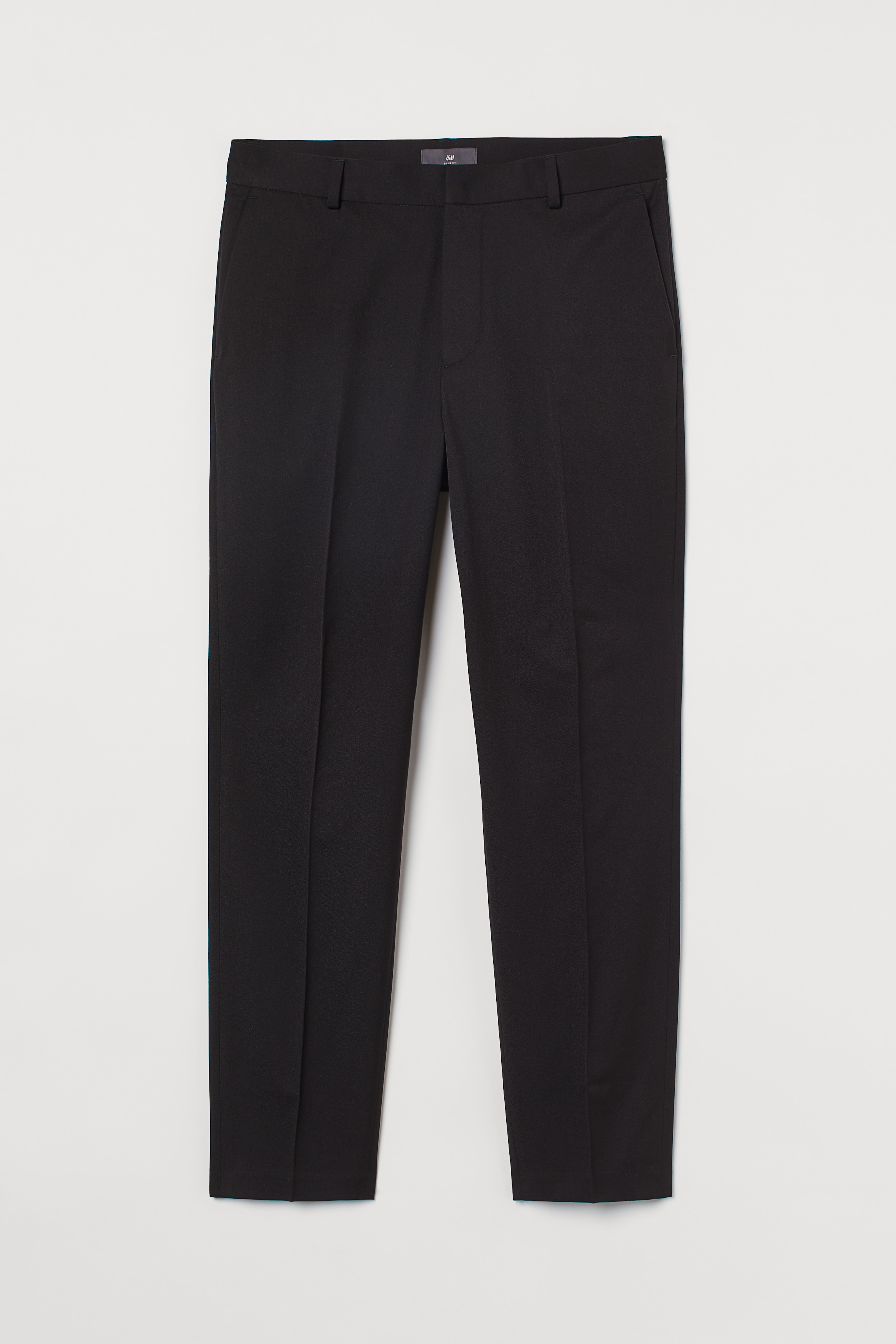 Cropped fashion black slacks