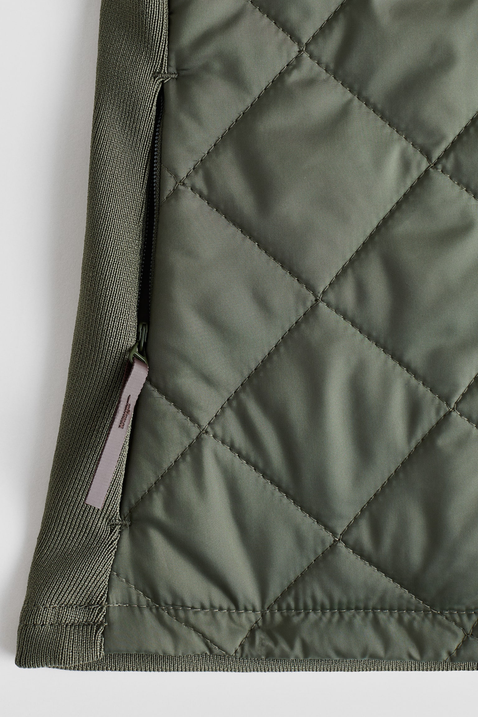 Slim Fit Padded riding gilet - Khaki green - 5