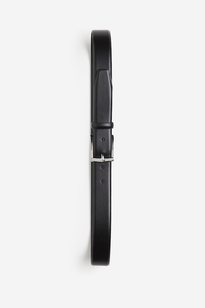 Leather belt - Black - 2