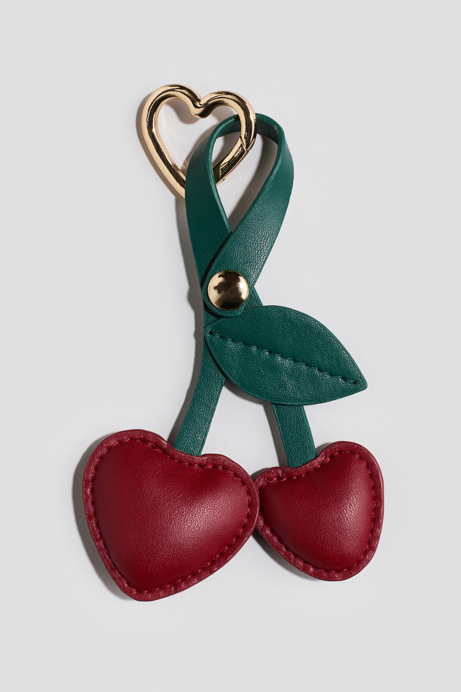 Padded bag charm - Red/Cherries/Brown/Croissant/Green/Boba tea - 2