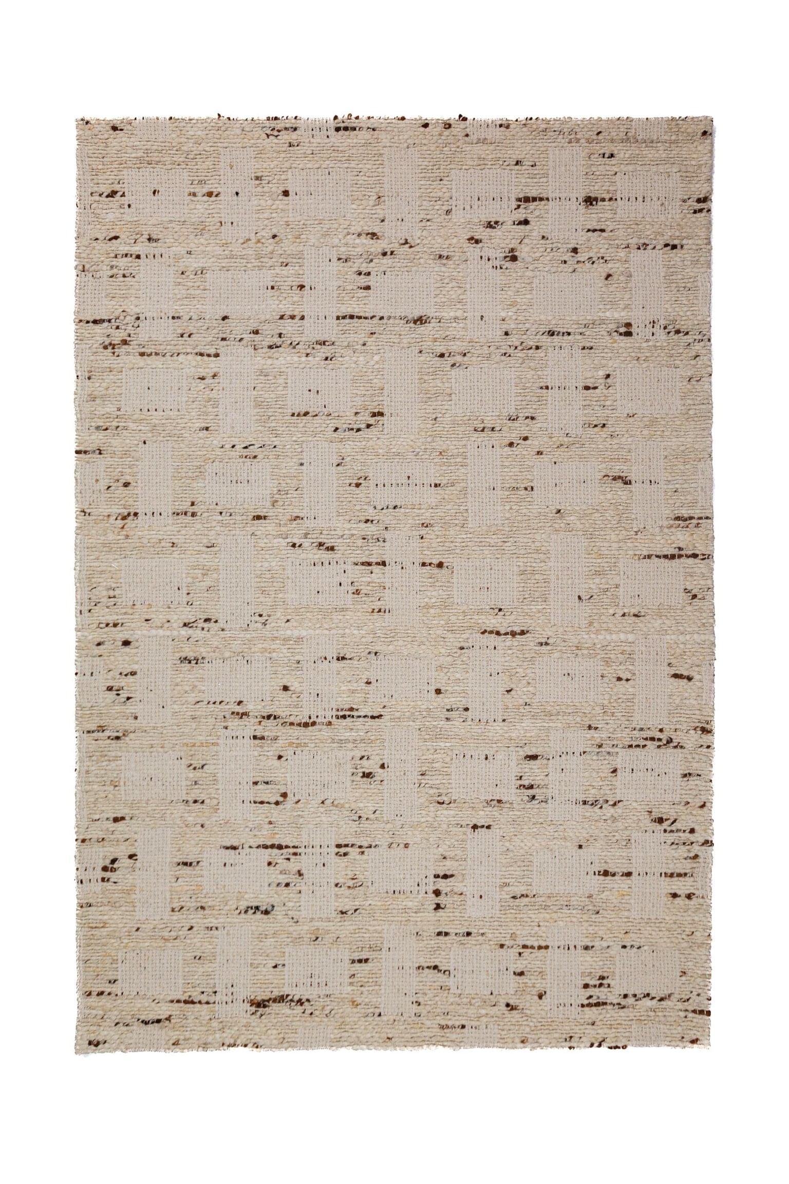 Tapis Rova En Laine Mélangée-Naturel - 1