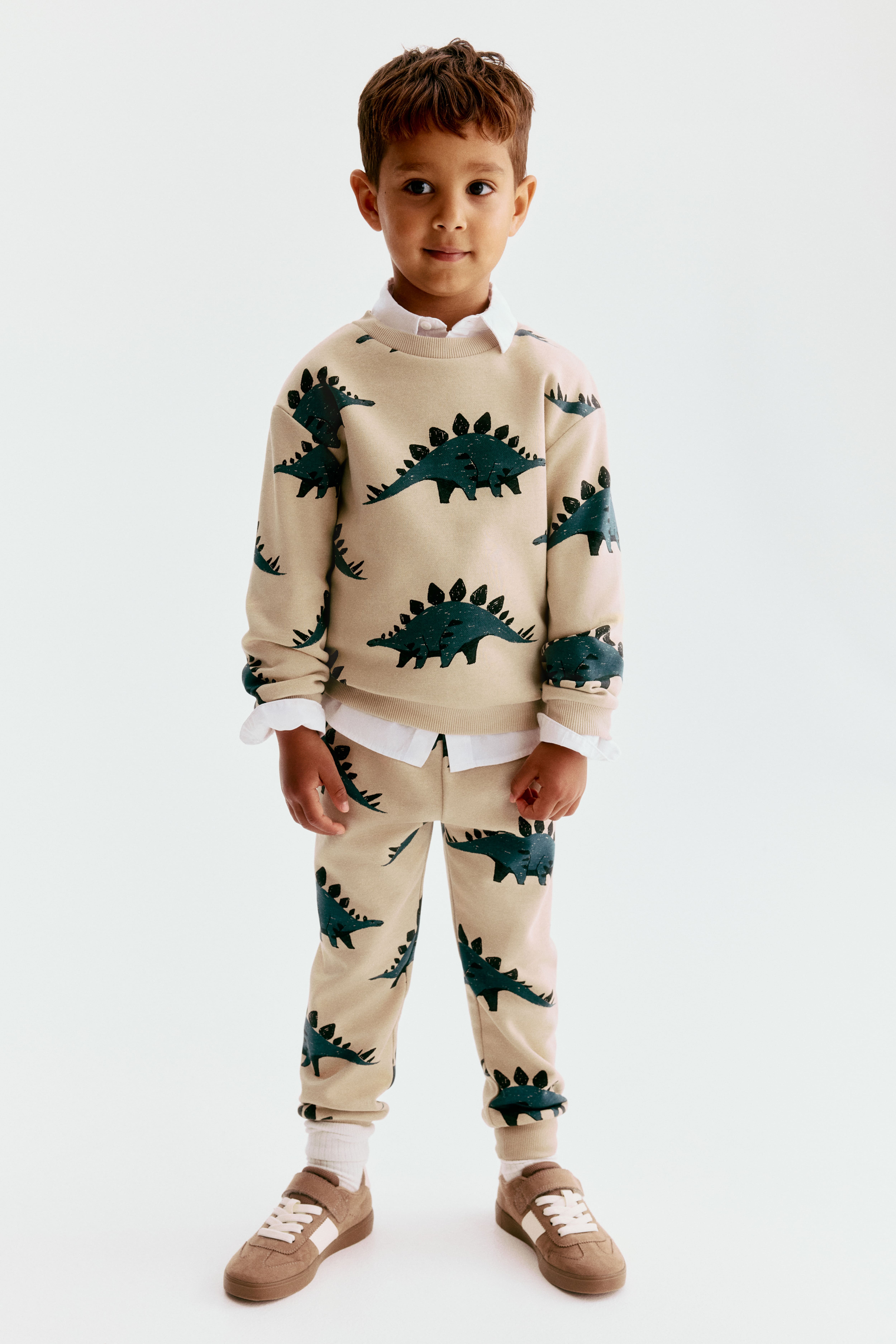 Pantalon jogging en molleton imprimé
