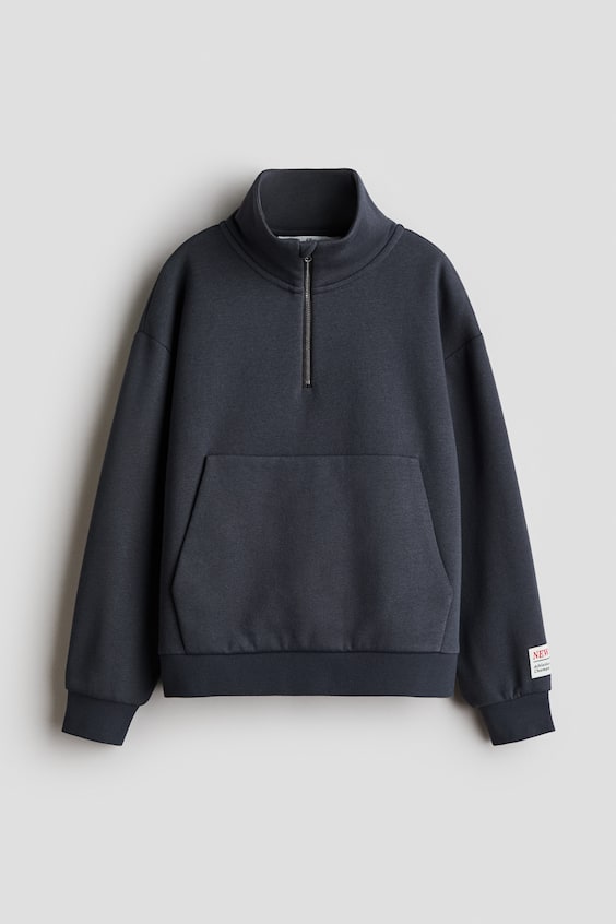 Детские худи H&M Half-Zip Sweatshirt