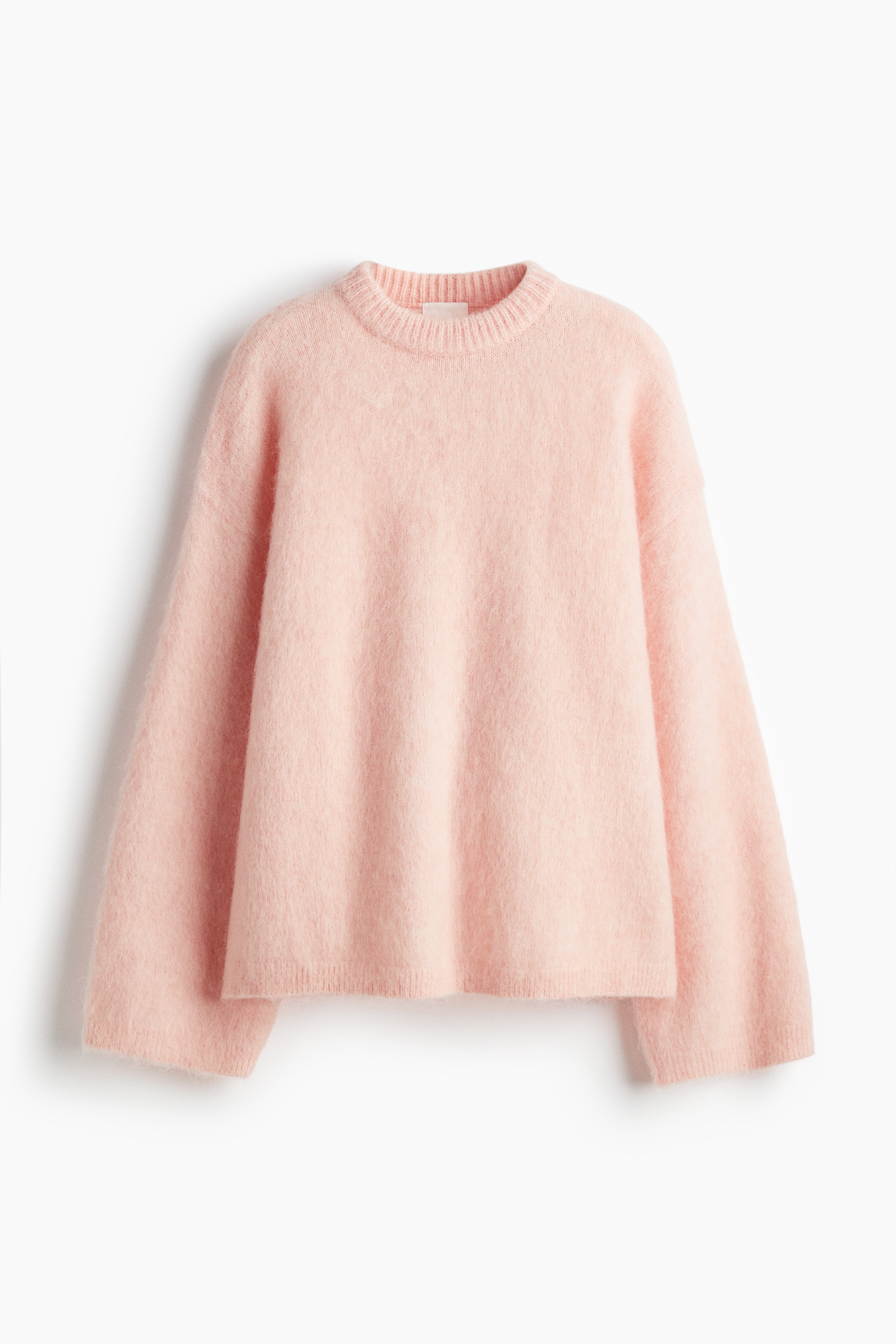 Oversized Mohair Blend Sweater - Light pink/Cream/Dark brown/Pale yellow