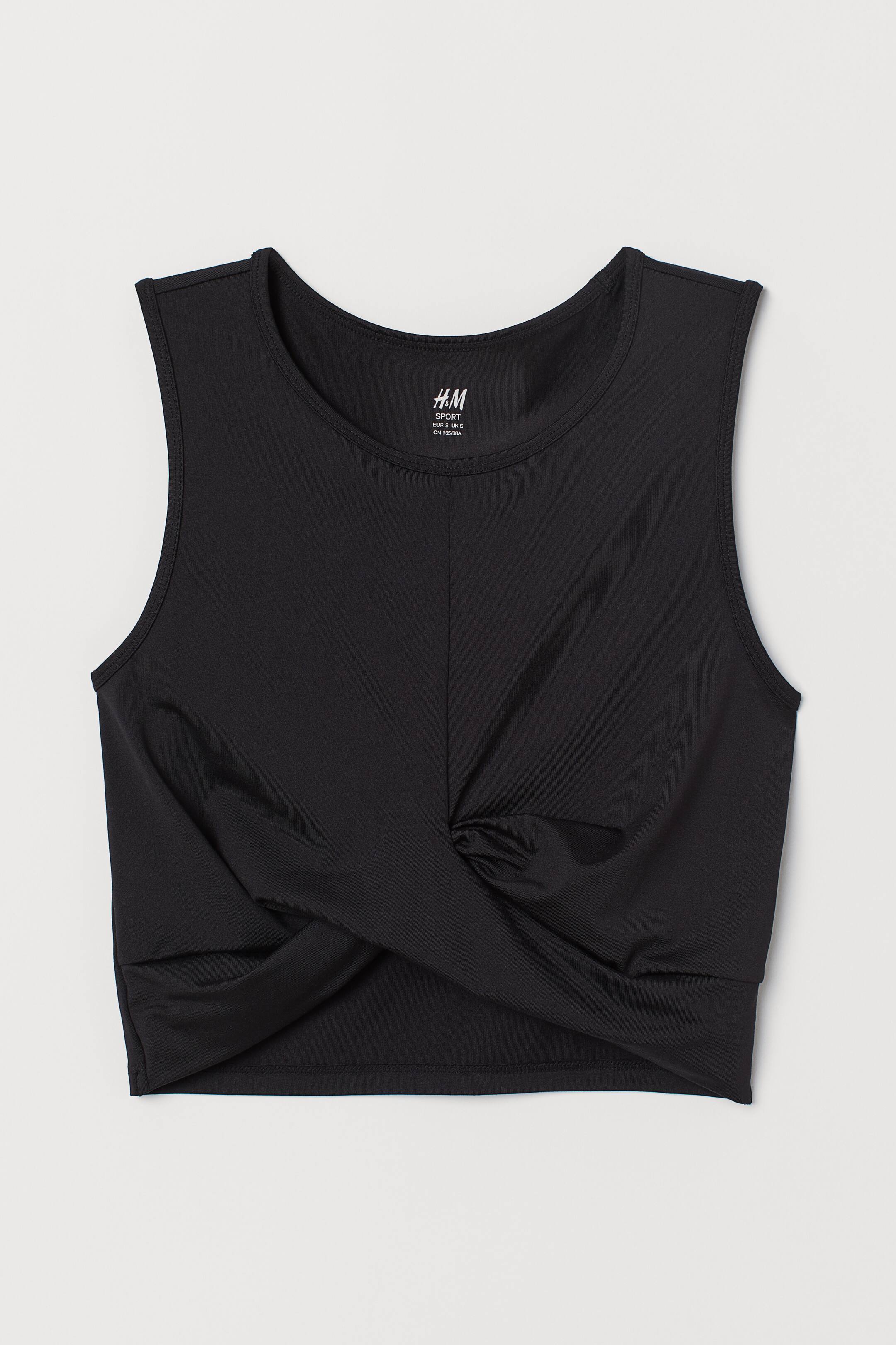 Agrandir l'image: Top training court - Noir - FEMME | H&M FR 1