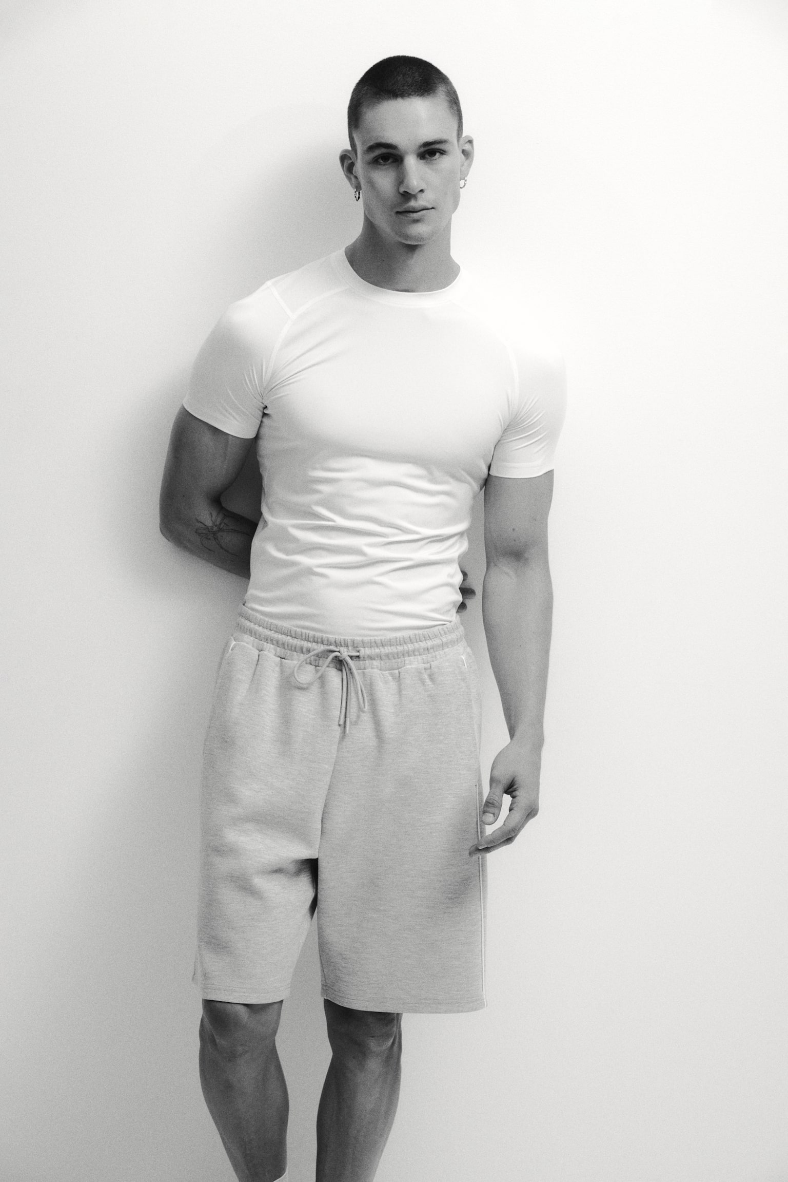 Спортивні шорти Loose Fit DryMove™ - Світло-сірий меланж/Чорний/Бежевий - 6