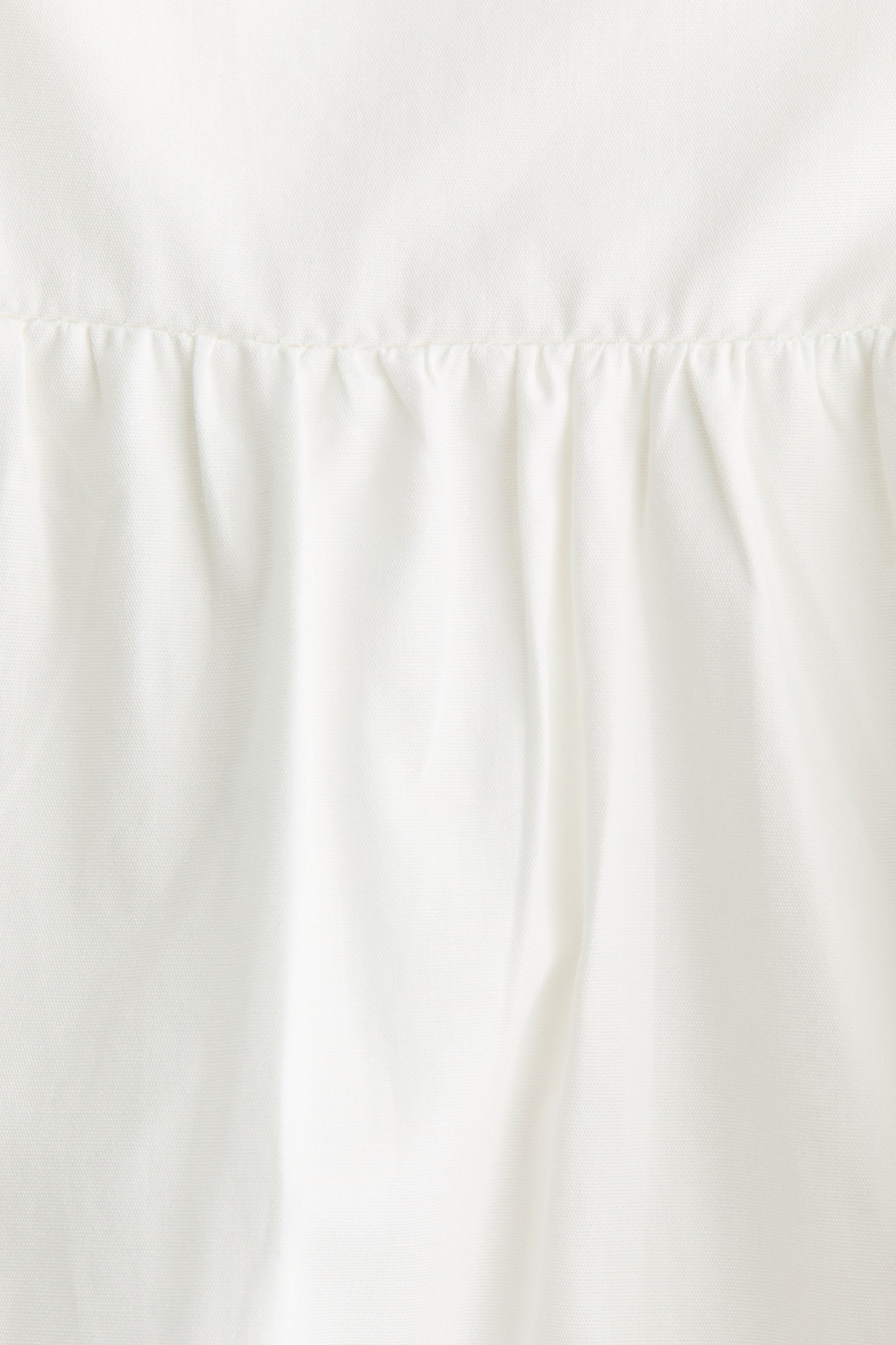 שמלת כותנה עם חצאית מתרחבת - לבן - 4