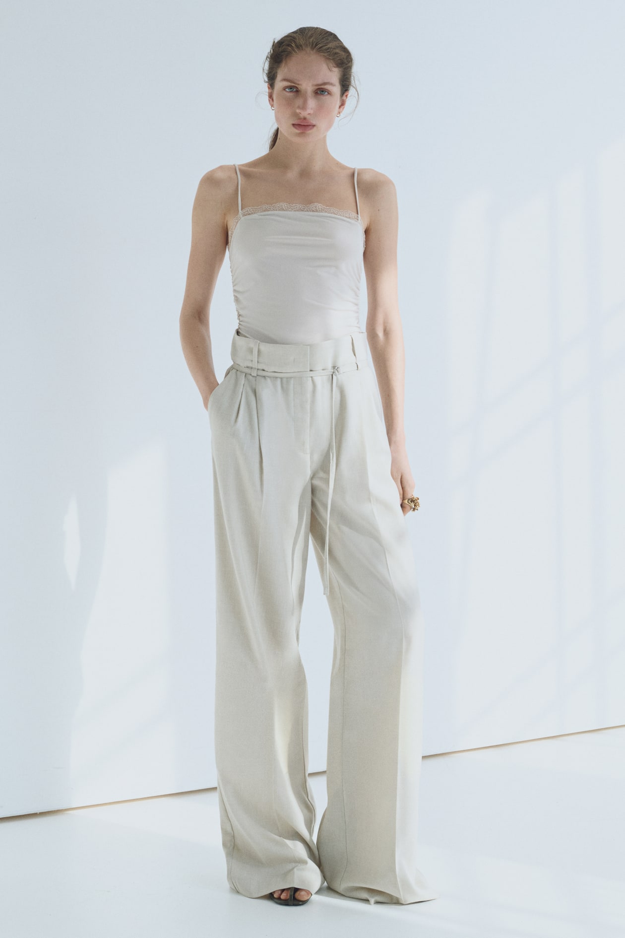 Lace-Trimmed Camisole Top - image 4