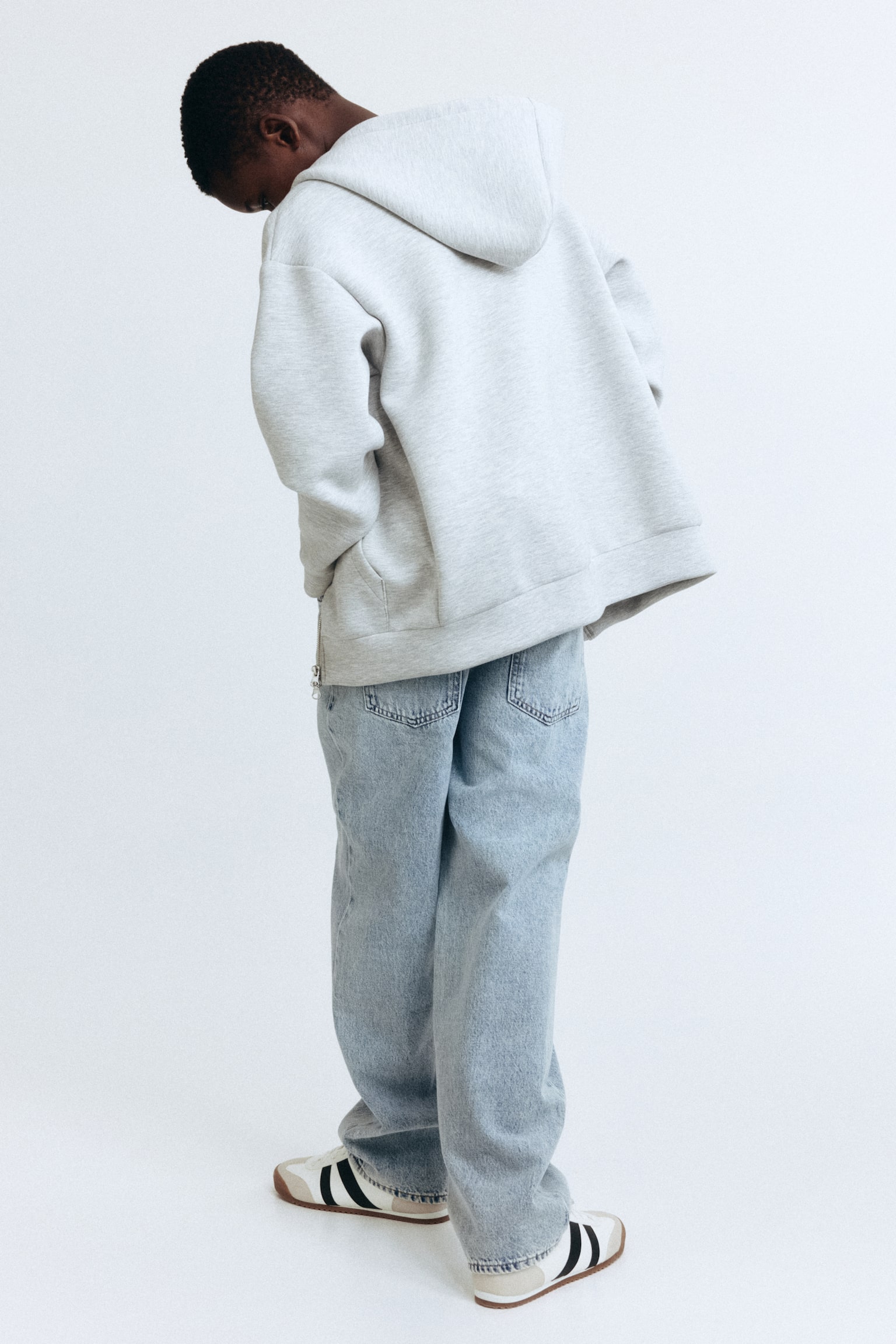 寬鬆牛仔褲 - 淺丹寧藍/丹寧藍/深丹寧藍/淺灰色 - 3