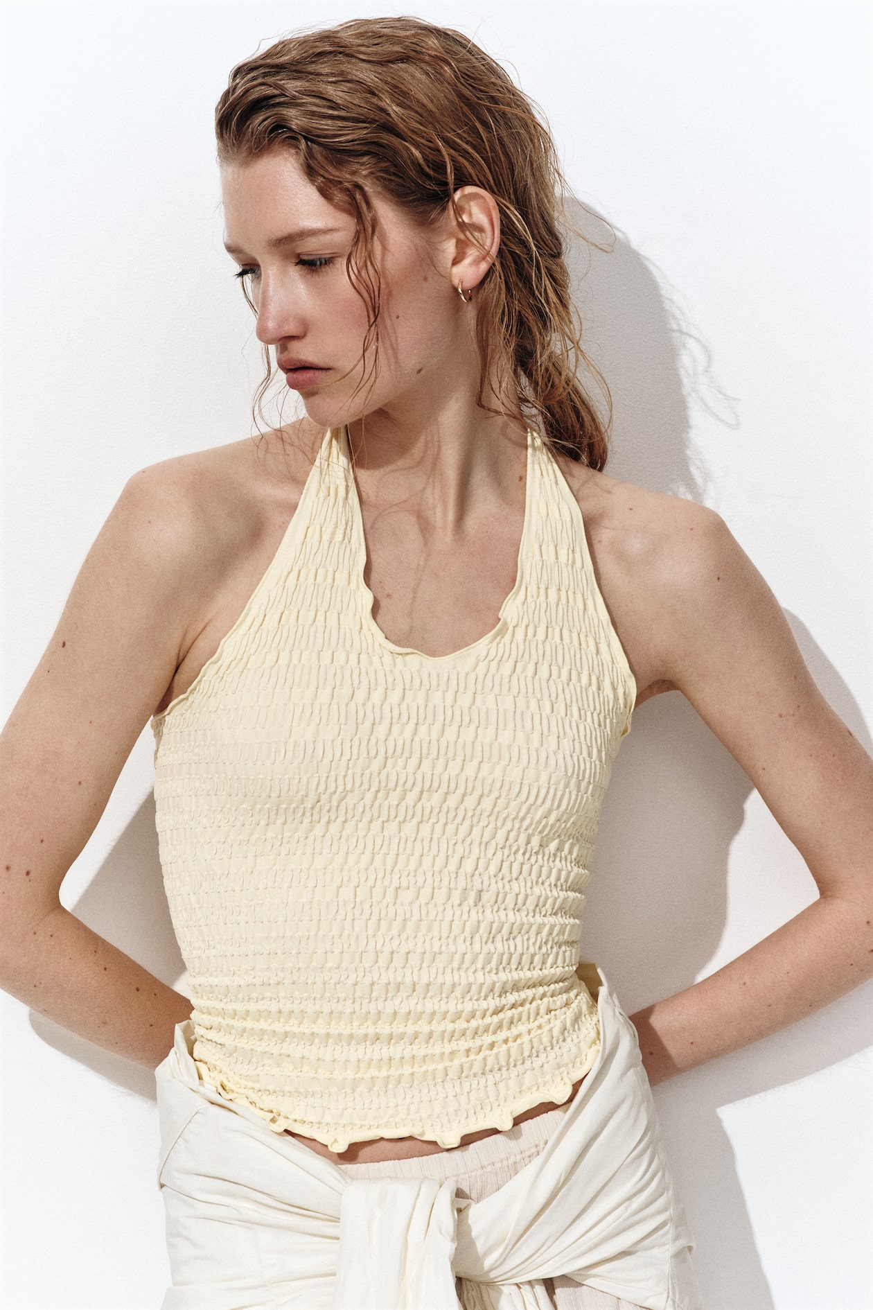 Smocked Halterneck Top - image 3