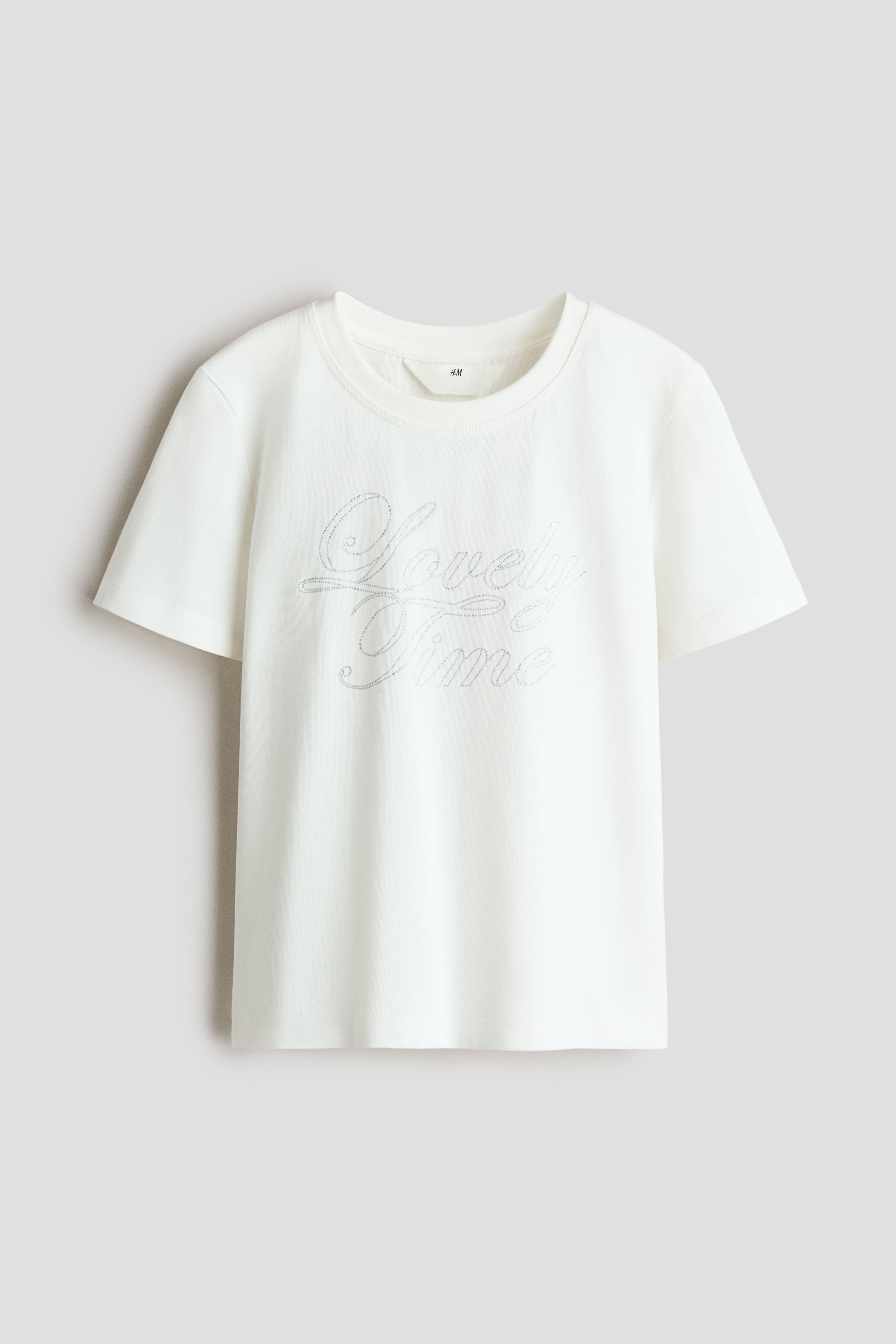 Cotton T-Shirt with Motif