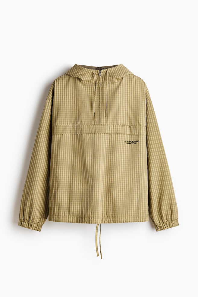 Popover jacket - Khaki green/Checked/Black - 1