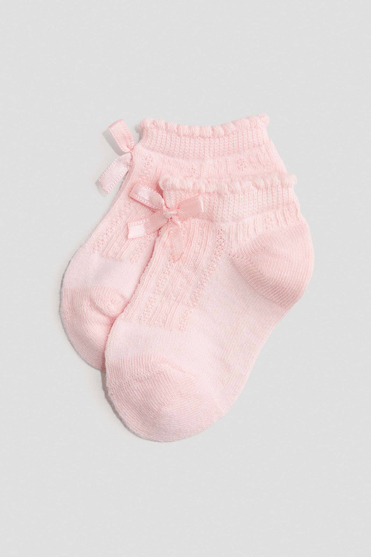 4-pack shaftless socks - Light pink/White/Beige/White/Light blue/Pink/Beige/White/Light purple/Dusty pink/White - 3