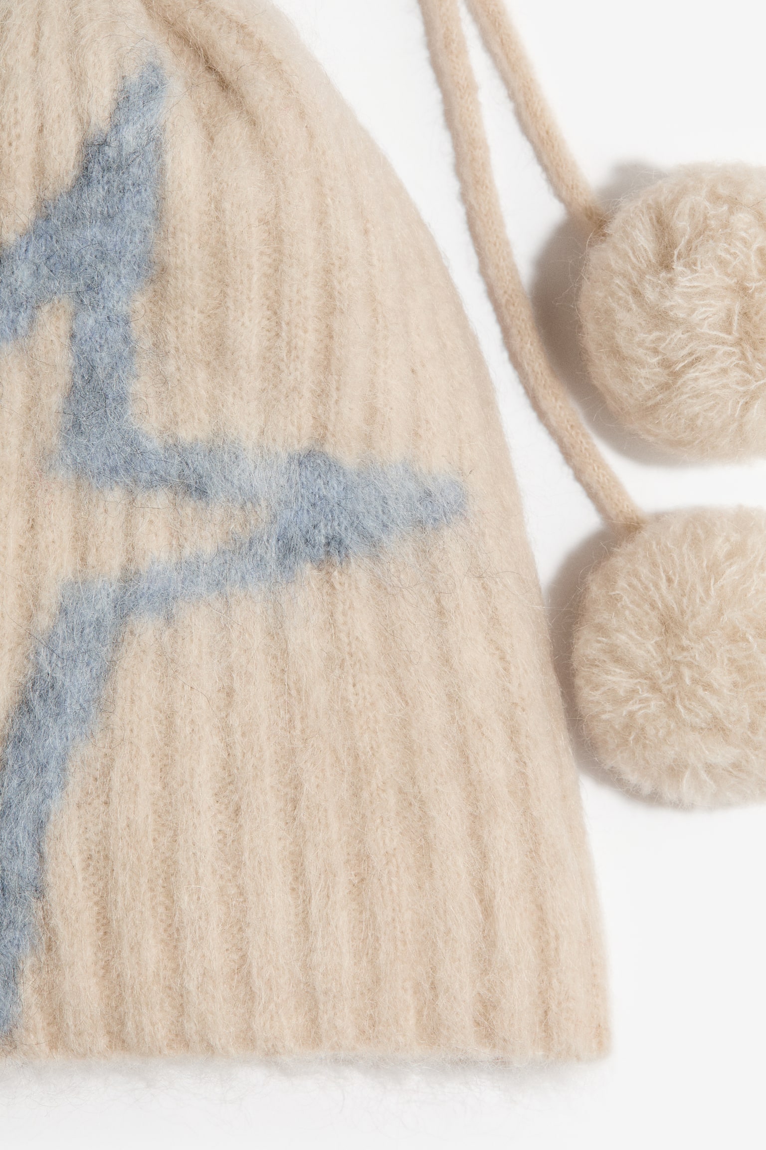 Mohair-blend beanie - Cream - 4