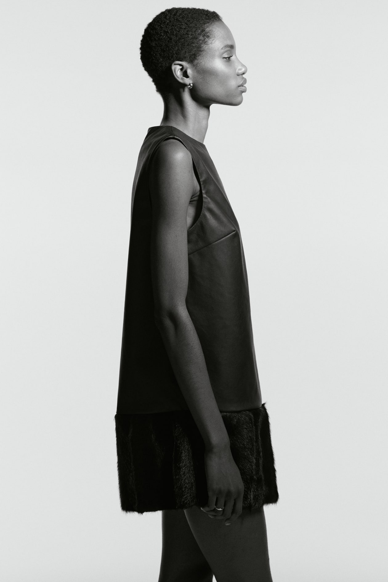 Coated Mini Dress - image 3