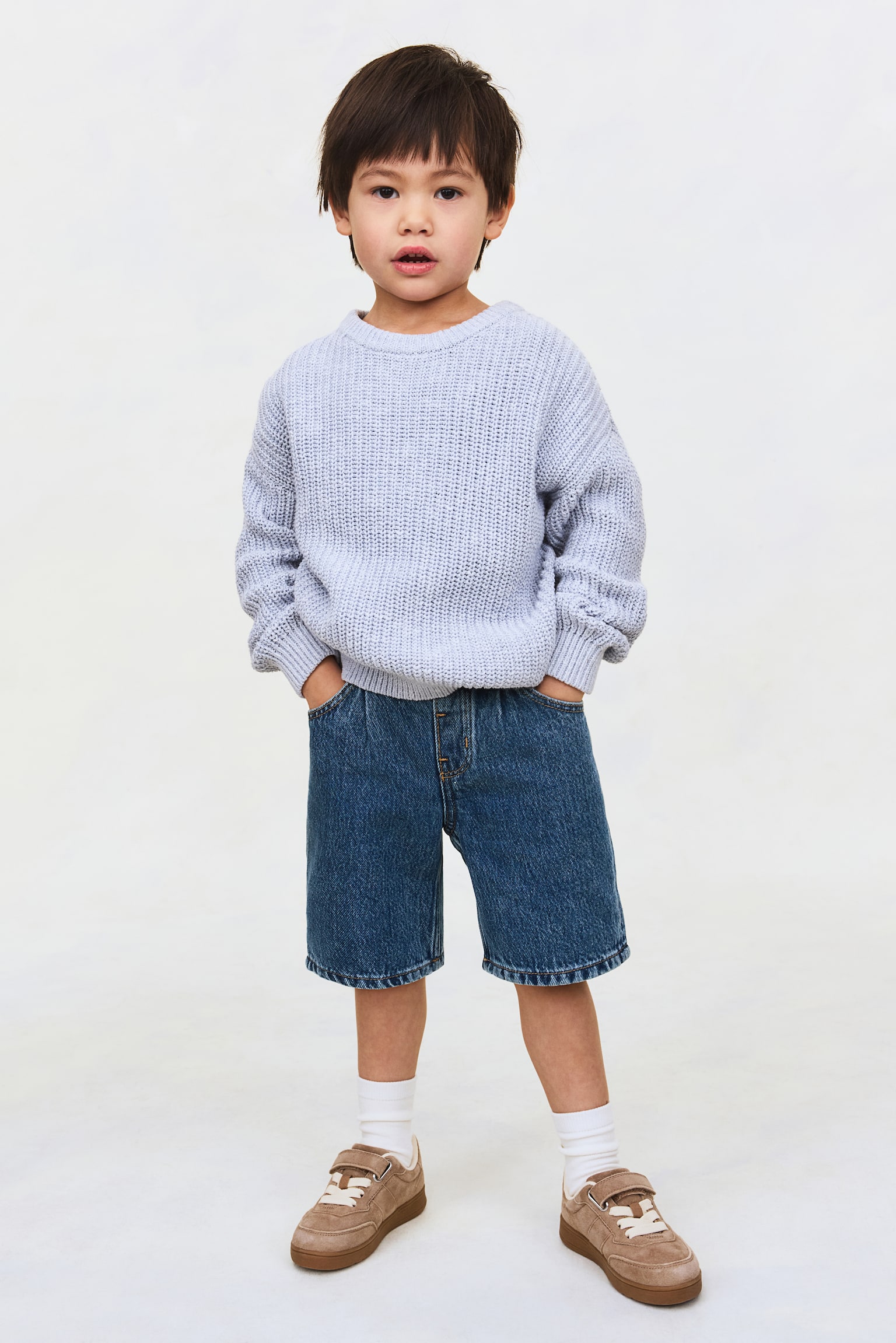 Τζιν βερμούδα - Μπλε denim/Σκούρο γκρι denim/Ανοιχτό μπλε denim - 1