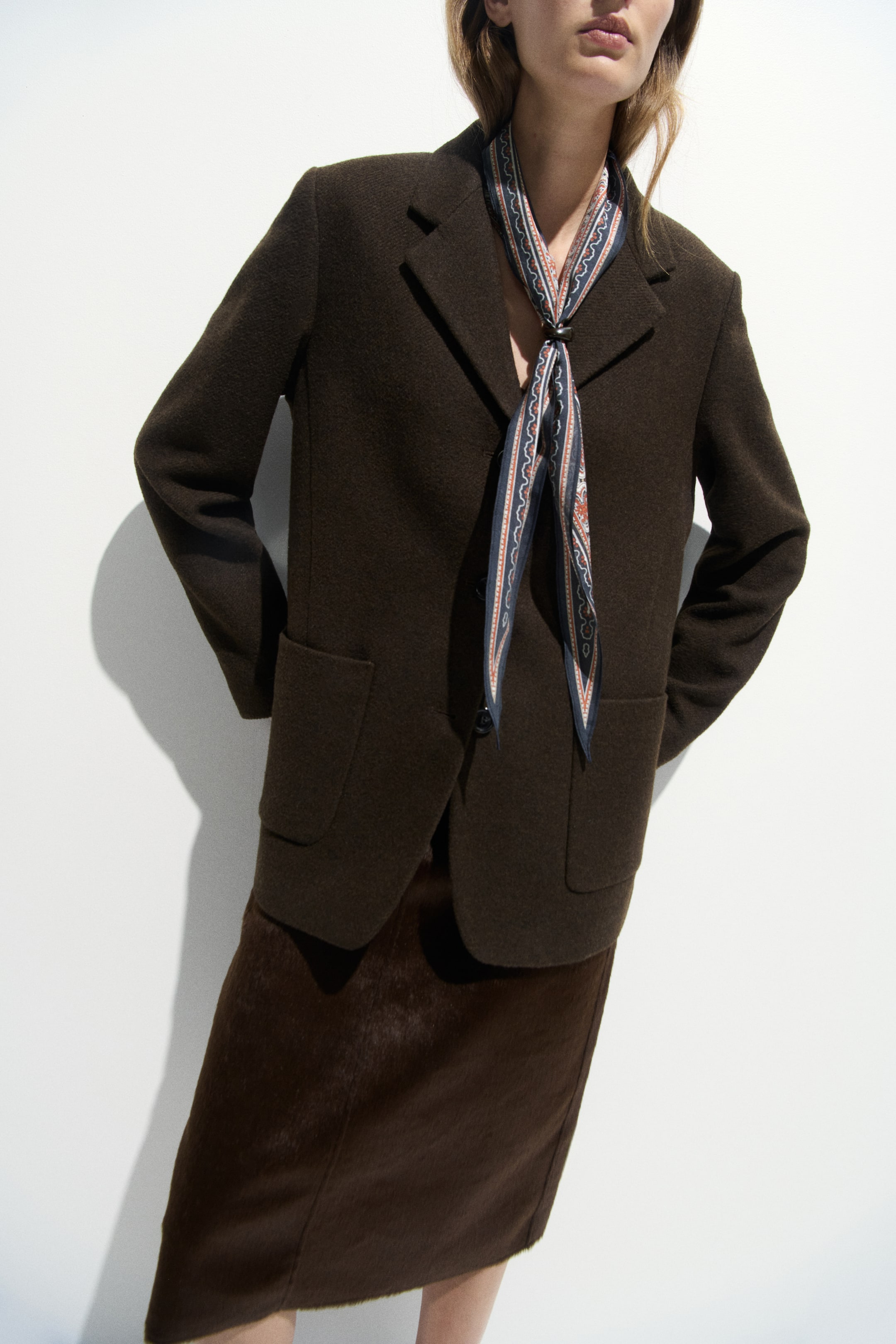 Bead-Detail Neck Scarf