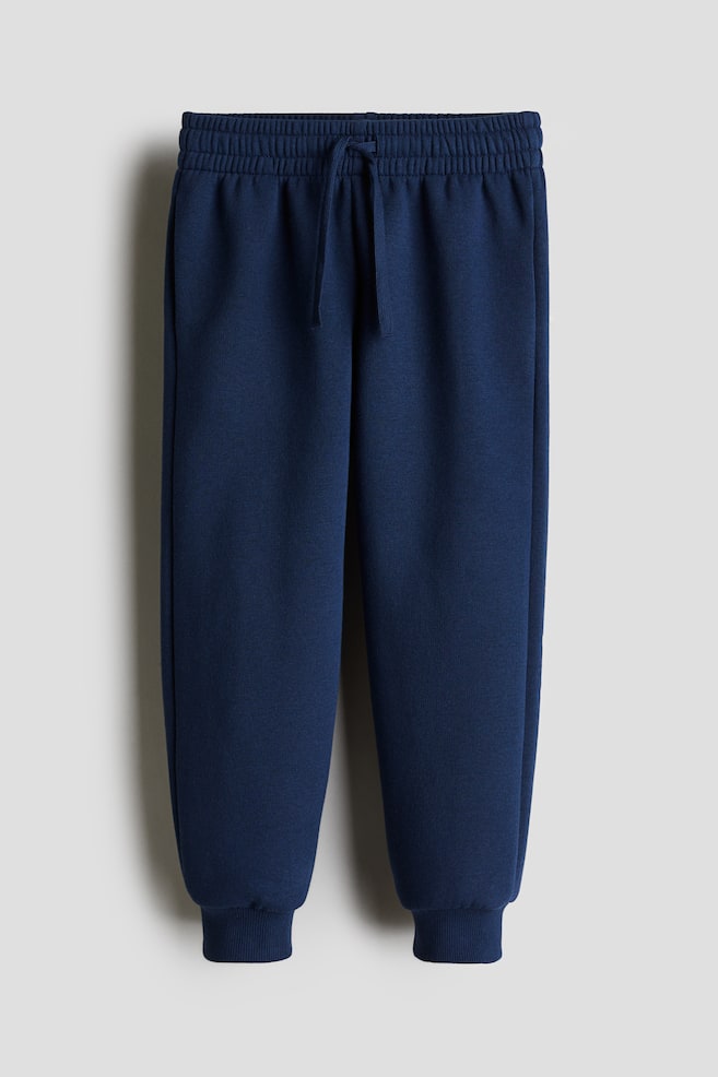 Joggpants mit angerauter Innenseite - Marineblau/Beigemeliert/Schwarz/Graumeliert/Marineblau/Helltürkis/Matttürkis/Grün/Blau/Knallblau - 1