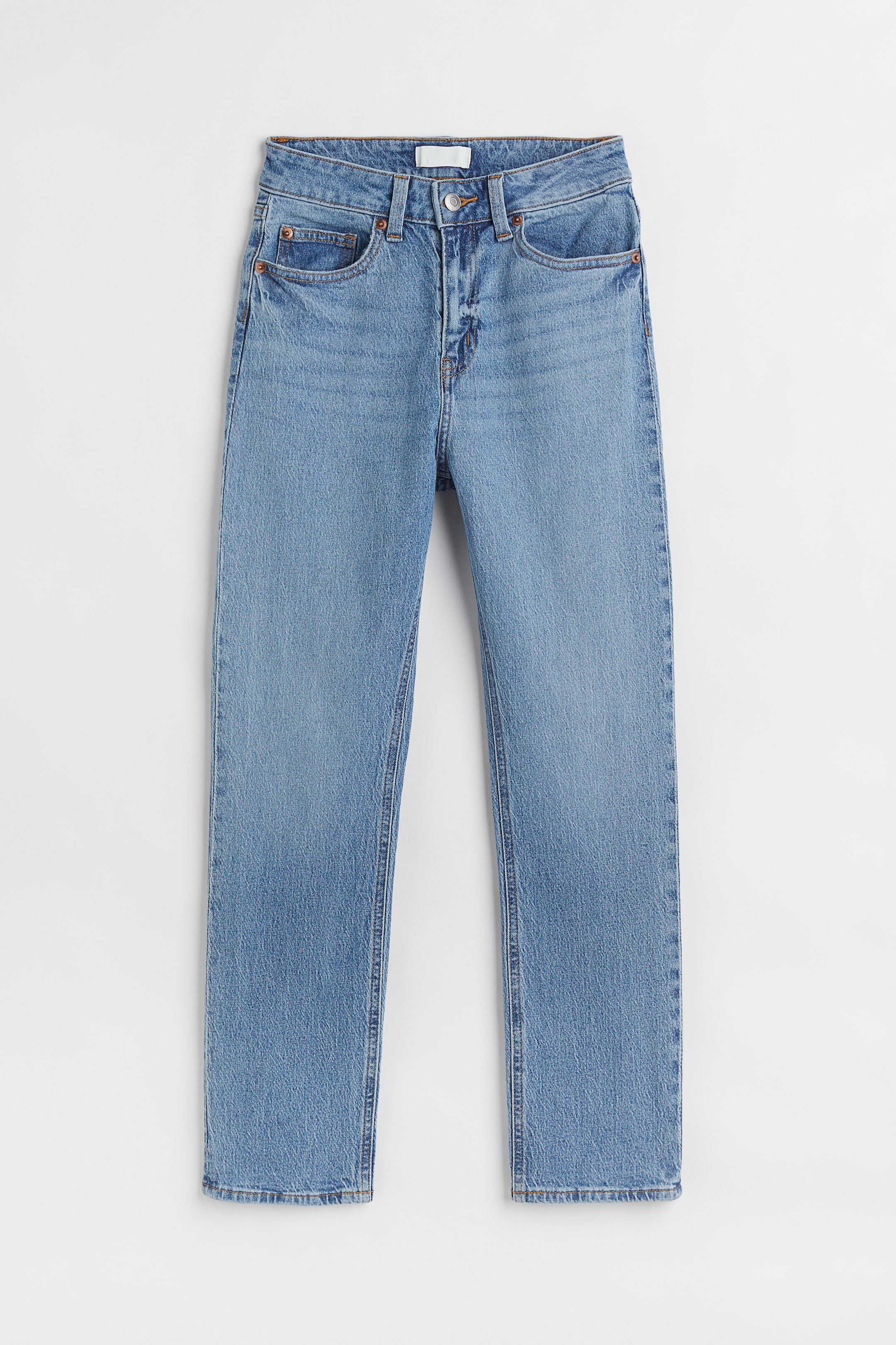 הצגת תמונה גדולה יותר: Slim High Ankle Jeans - Light denim blue - Ladies | H&M IL 1