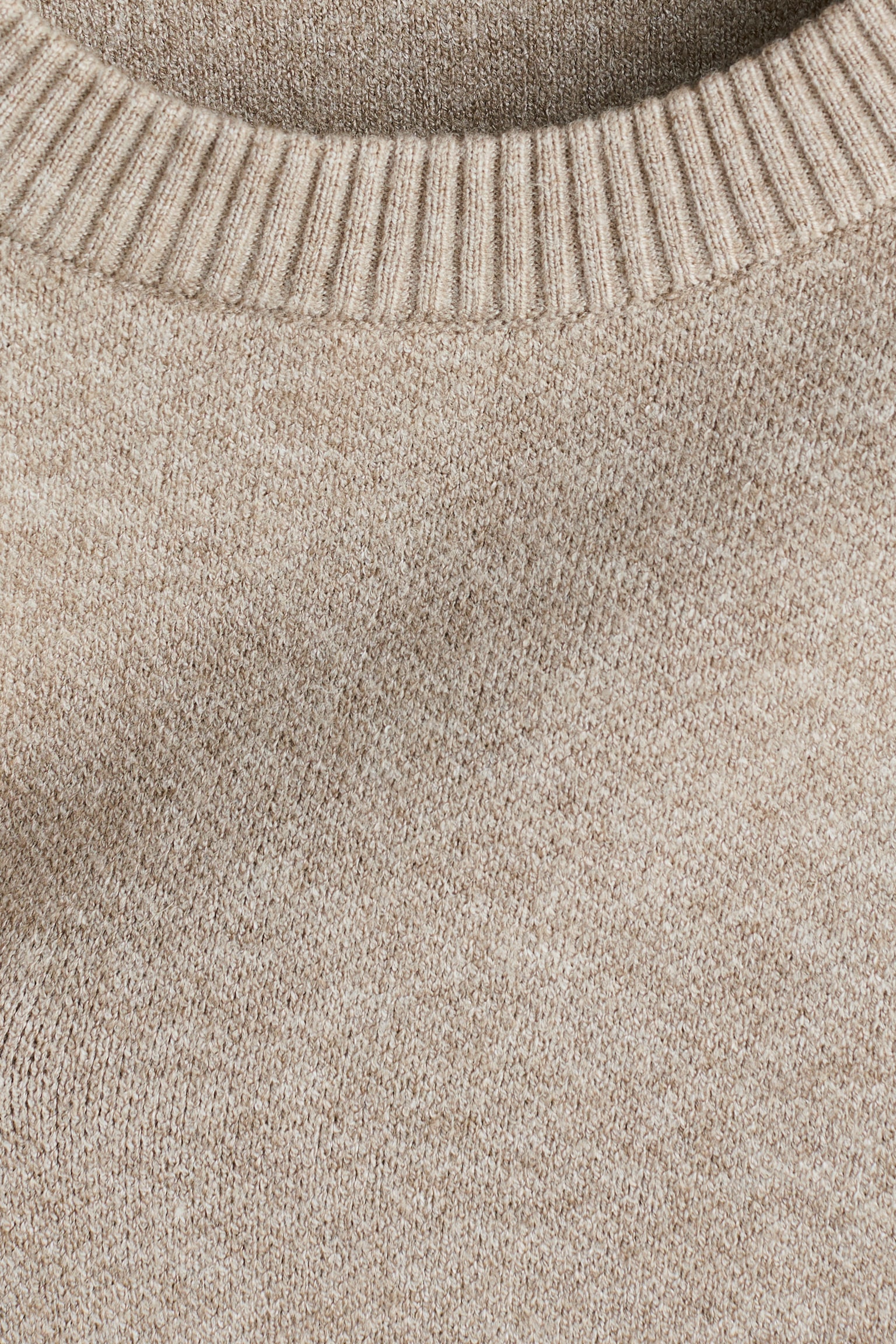 Детский свитер H&M Fine-Knit, цвет: Светлый бежевый меланжевый — фото 2