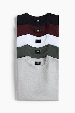 5-pack T-shirt Slim Fit