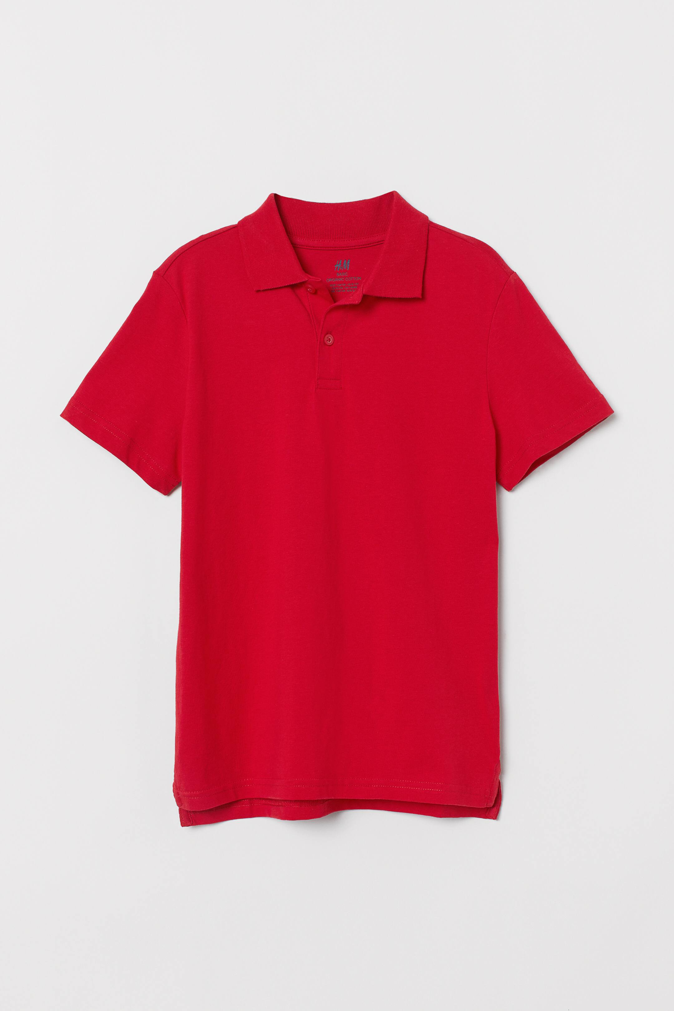 查看大圖: Polo衫 - 紅色 - Kids | H&M 1
