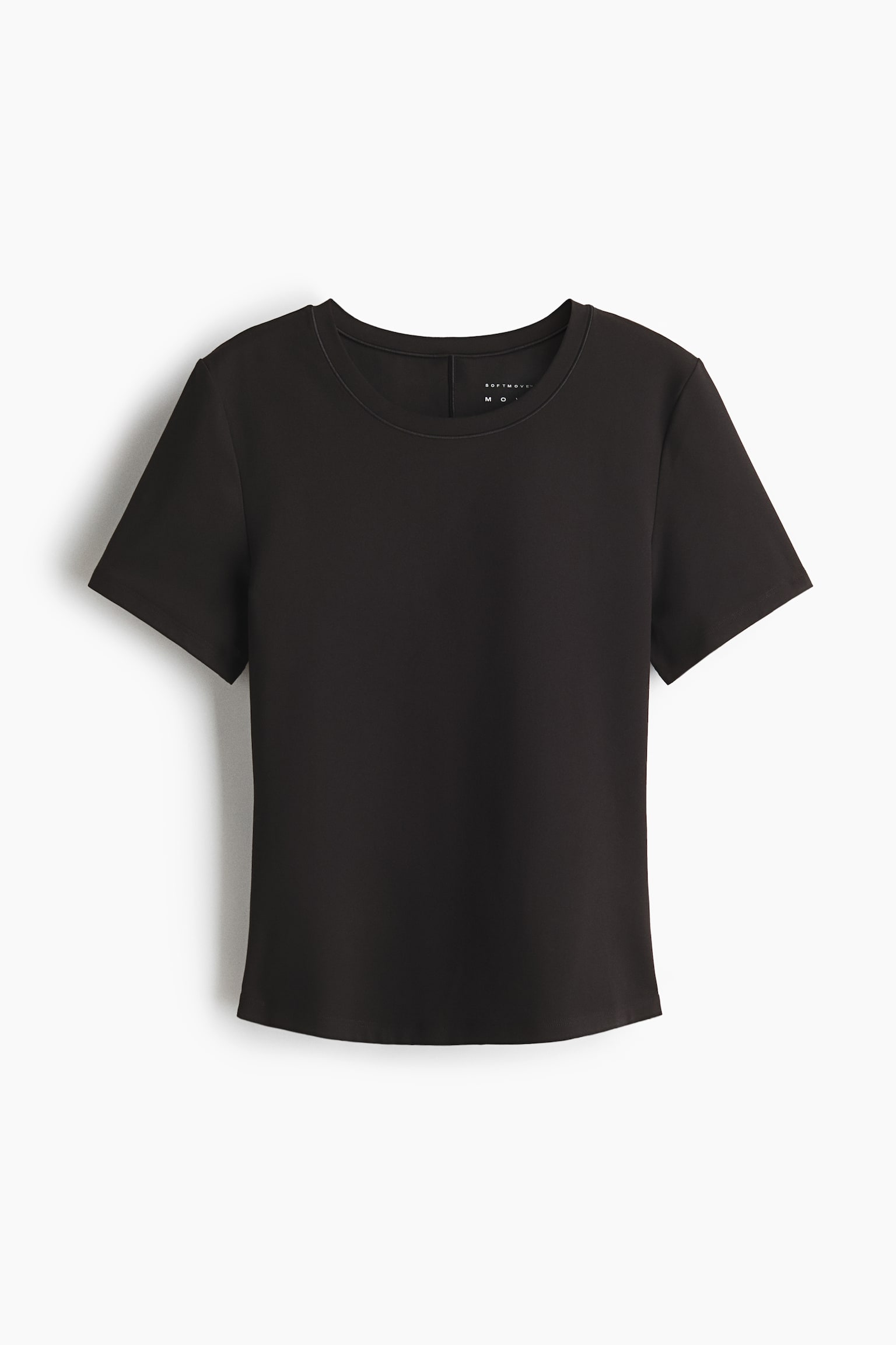 Playera deportiva con SoftMove™ - Negro/Rosa tenue/Gris oscuro/Café
