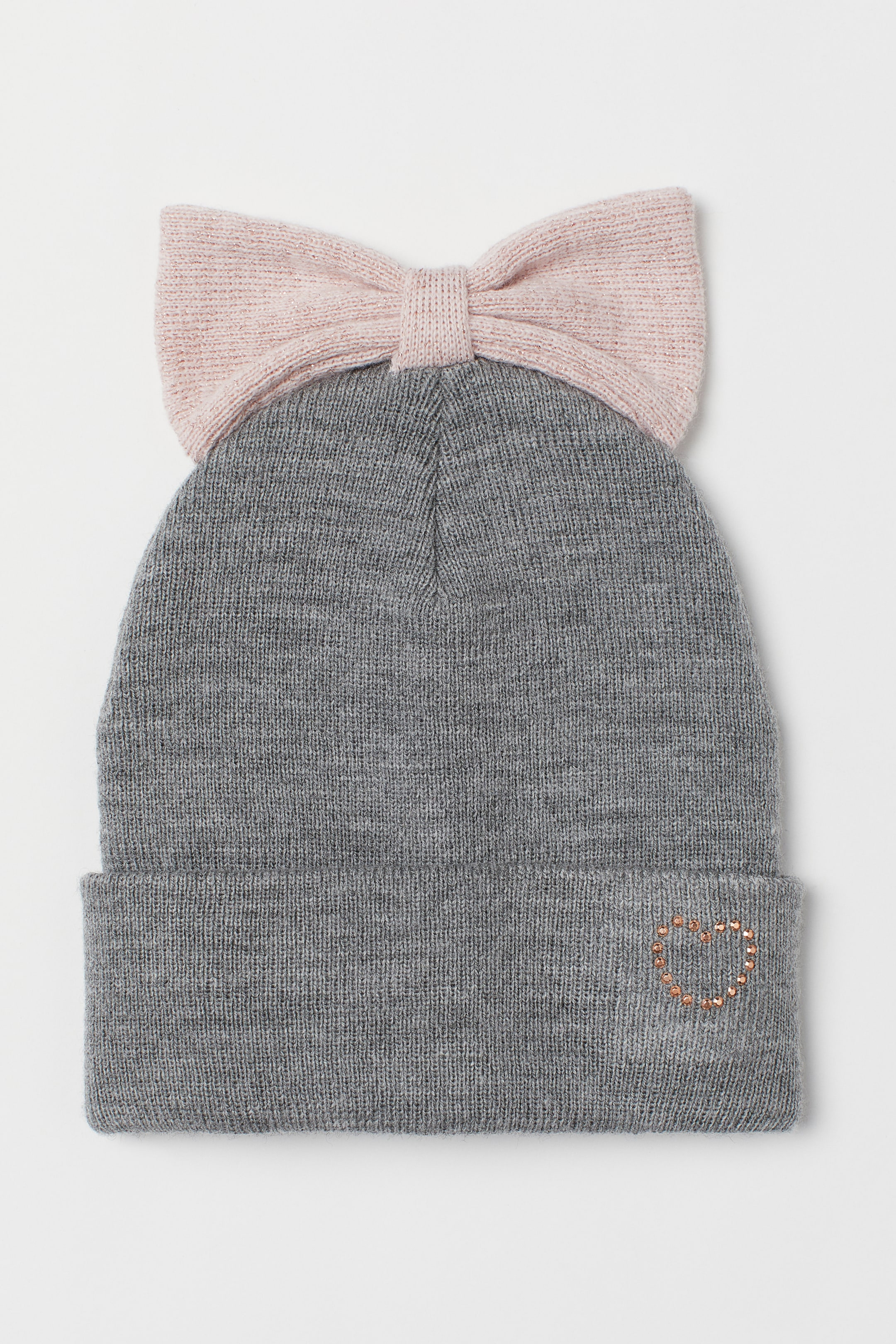 Hat with a bow - Grey marl - Kids | H&M display picture 2