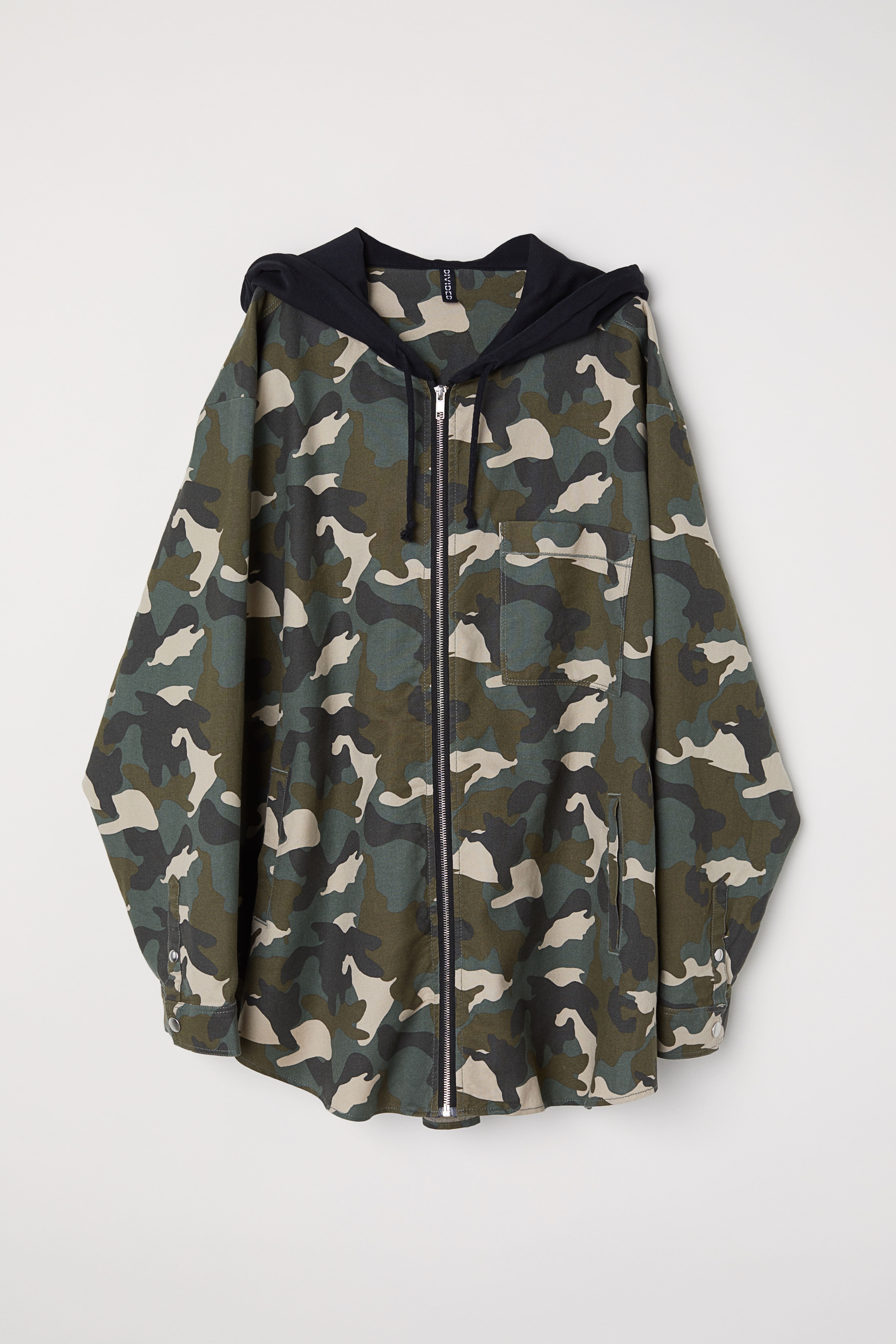 Fashion veste camouflage femme h&m