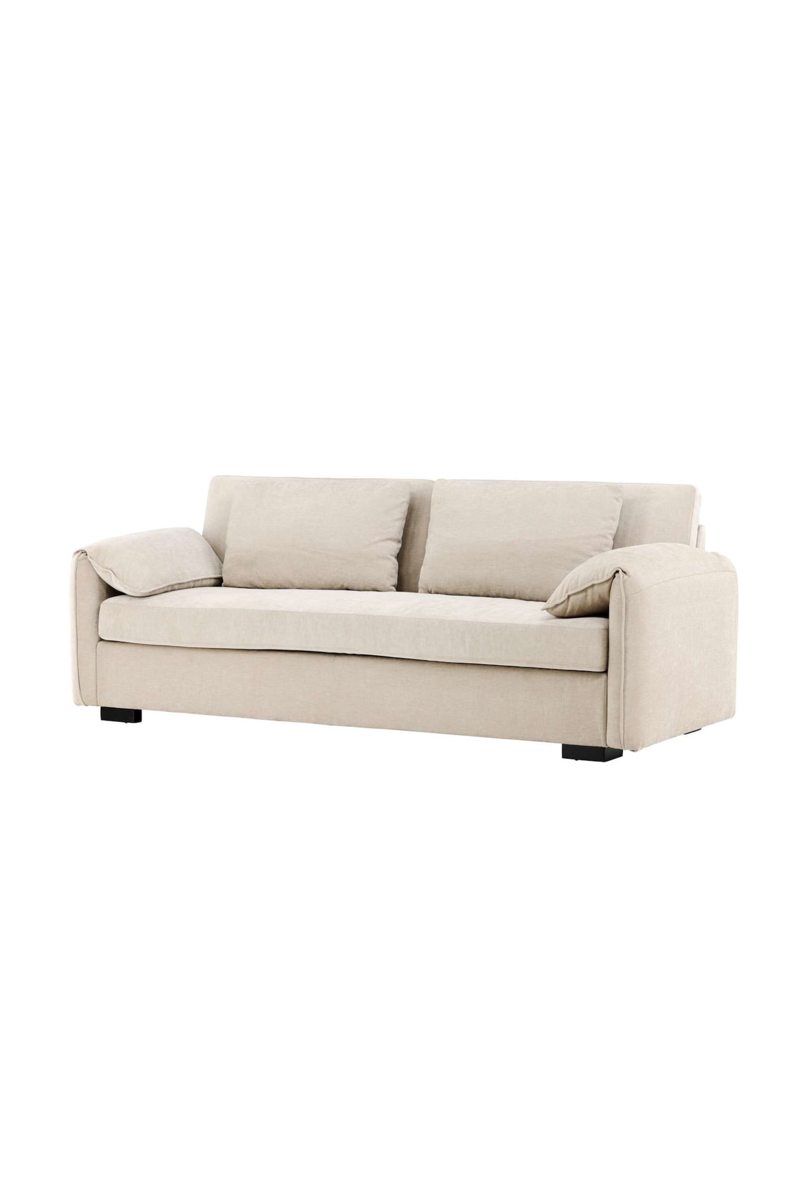 Malva 3-sits Soffa - Polyester, Beige - 4