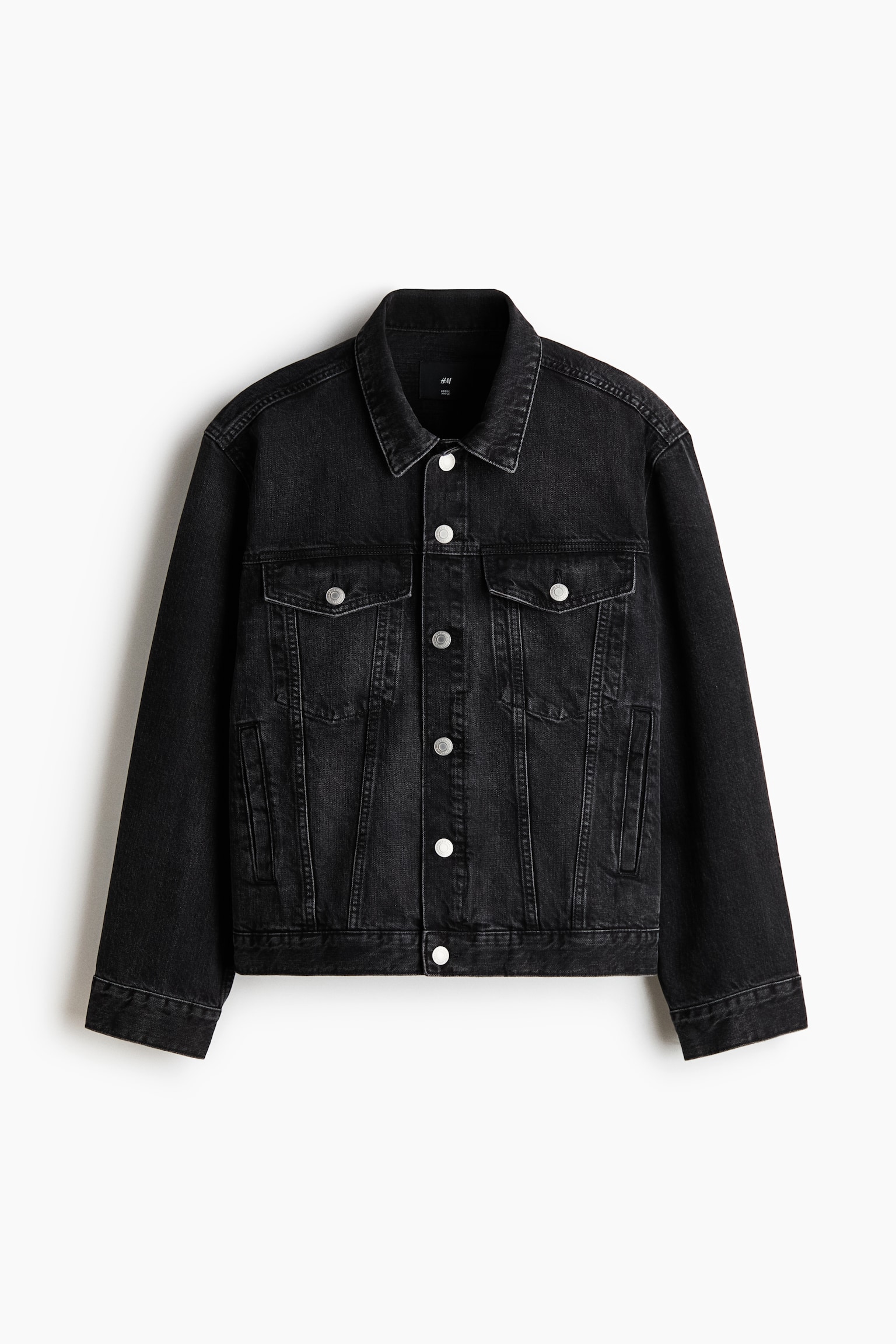 Denim trucker jacket - Black/Denim blue/Denim black/Denim green - 2