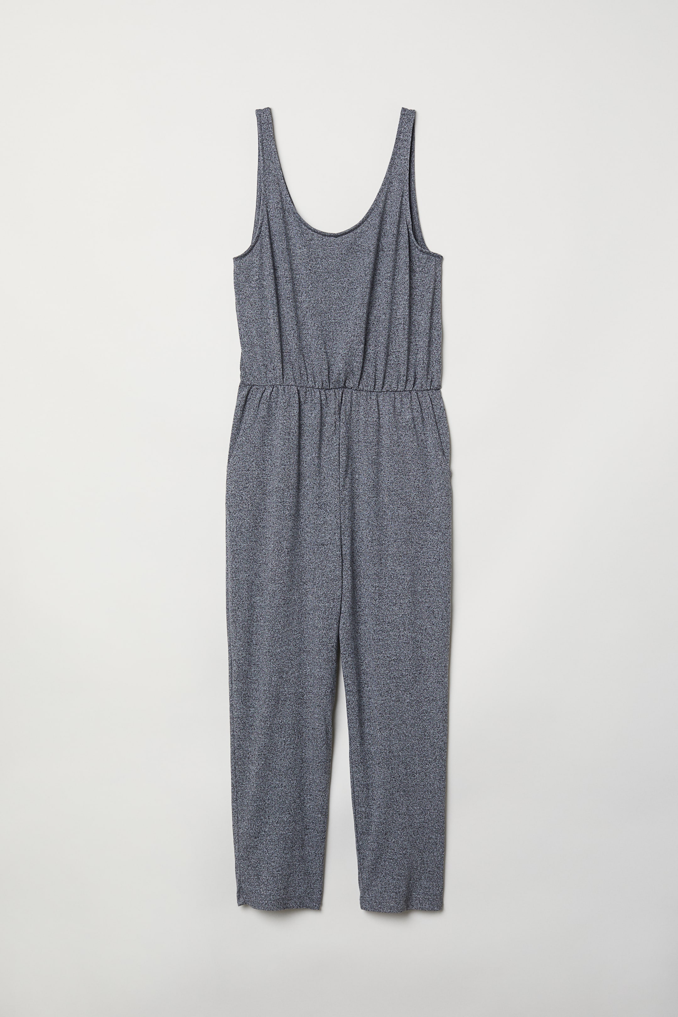 Visa större bild: Ärmlös jumpsuit - Mörk gråmelerad - DAM | H&M FI 1
