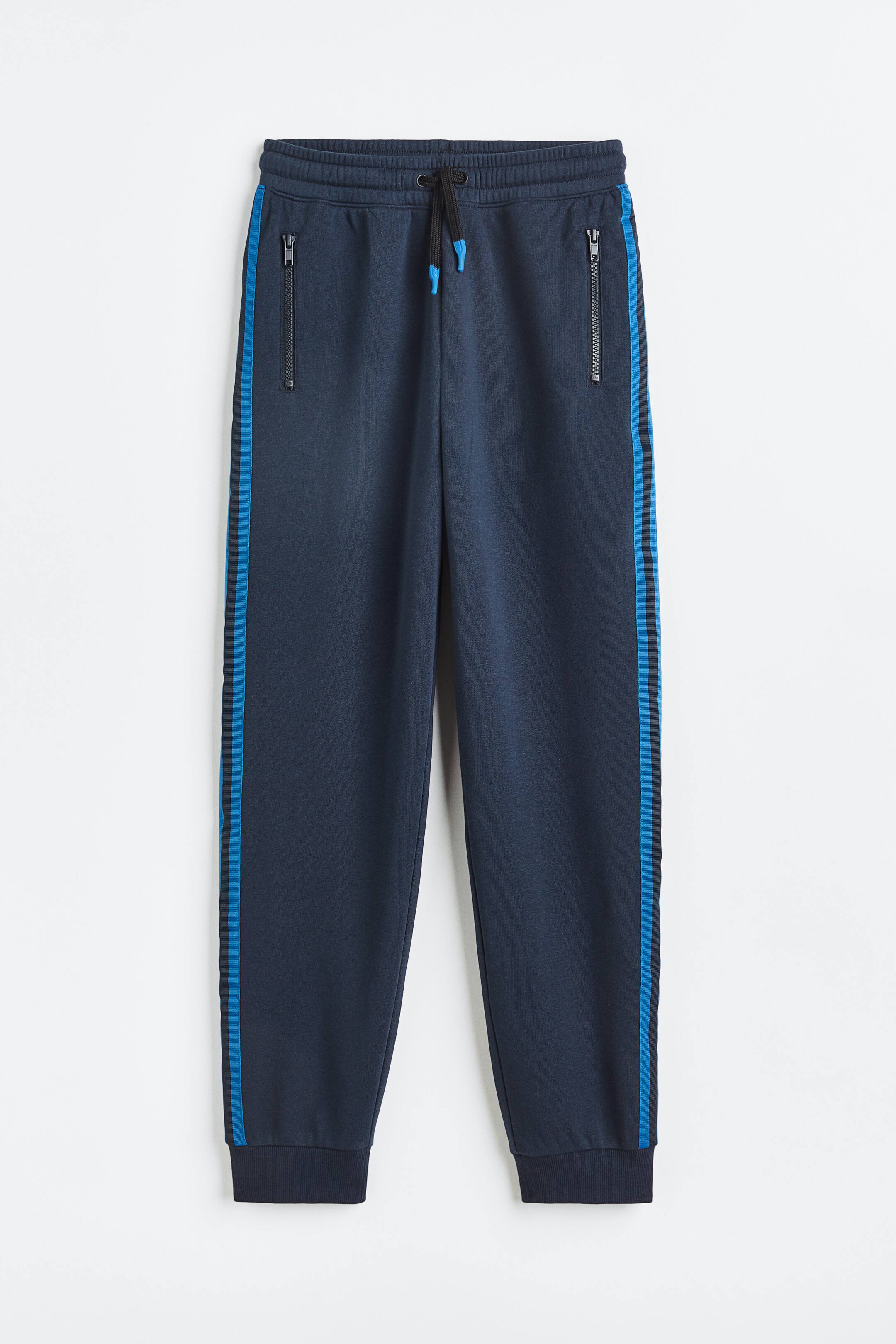 Xem ảnh lớn hơn: Quần jogger - Xanh dương đậm/Xanh dương sáng - Kids | H&M VN 1