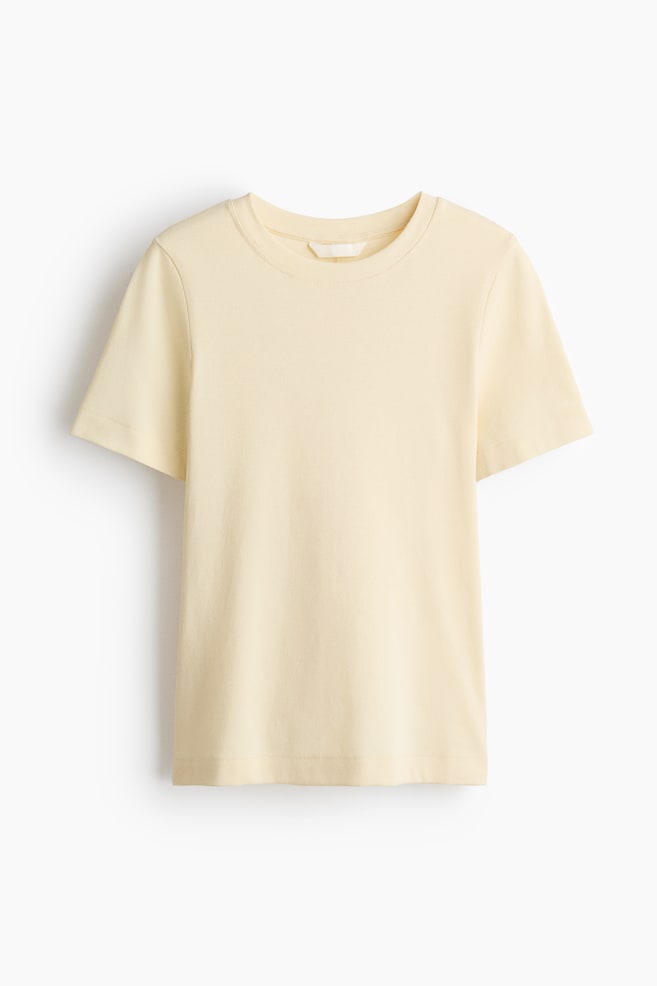 Cotton T-Shirt - Pale yellow/Pink/Dark dusty pink/Dark brown/Black - 1