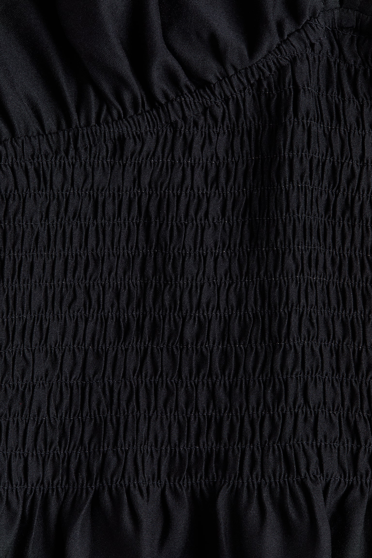 Gesmoktes Shirt-Schwarz - 5
