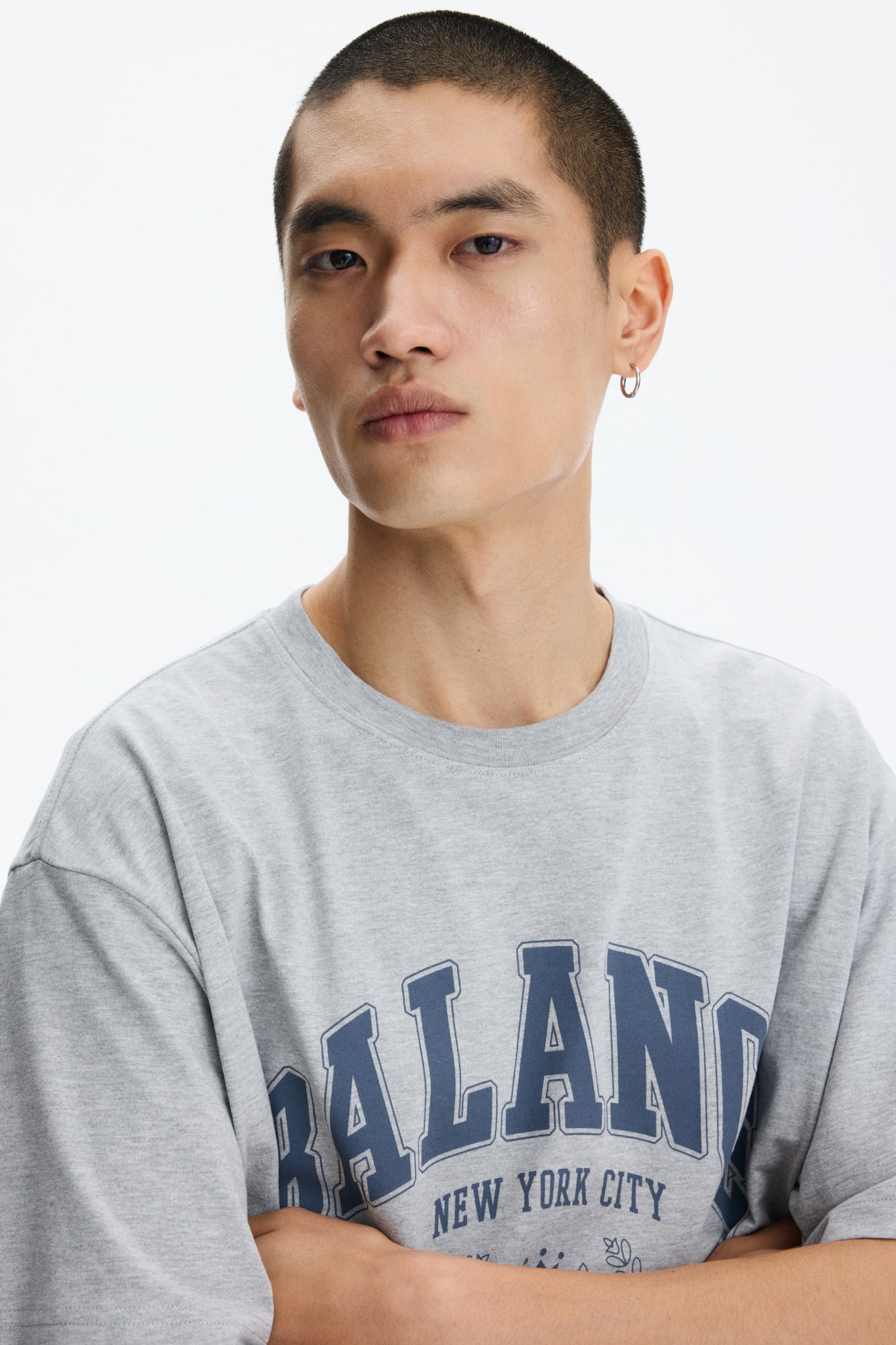 Relaxed Fit Printed T-shirt - Grey marl/Balance/Dark green/Purpose/White/Umami Foods/White/Soho Creatives - 3
