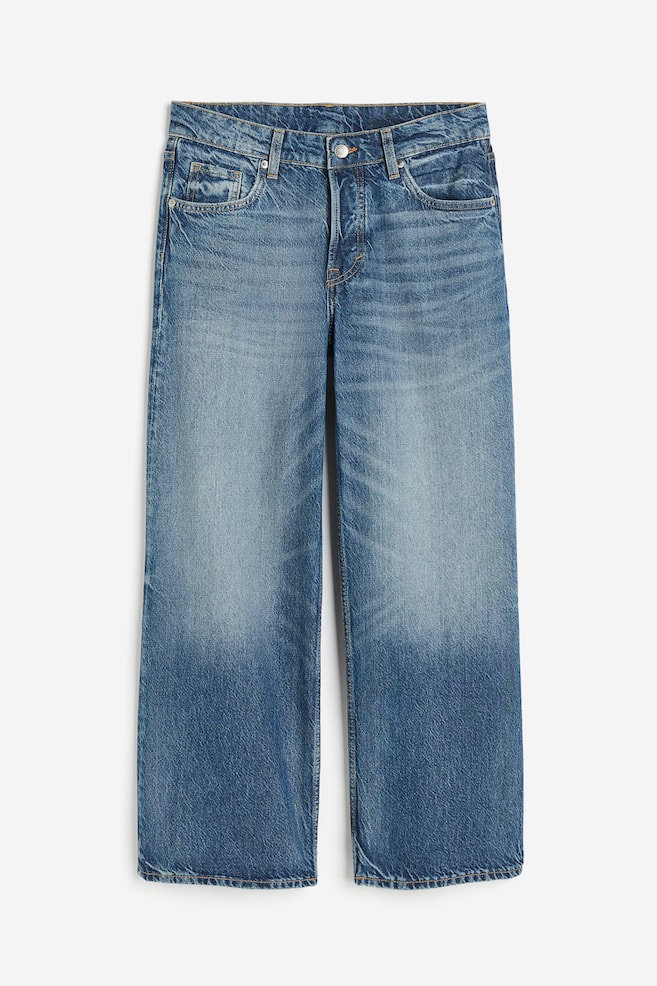 Baggy Wide Low Ankle Jeans - Denim blue/Light denim blue - 2