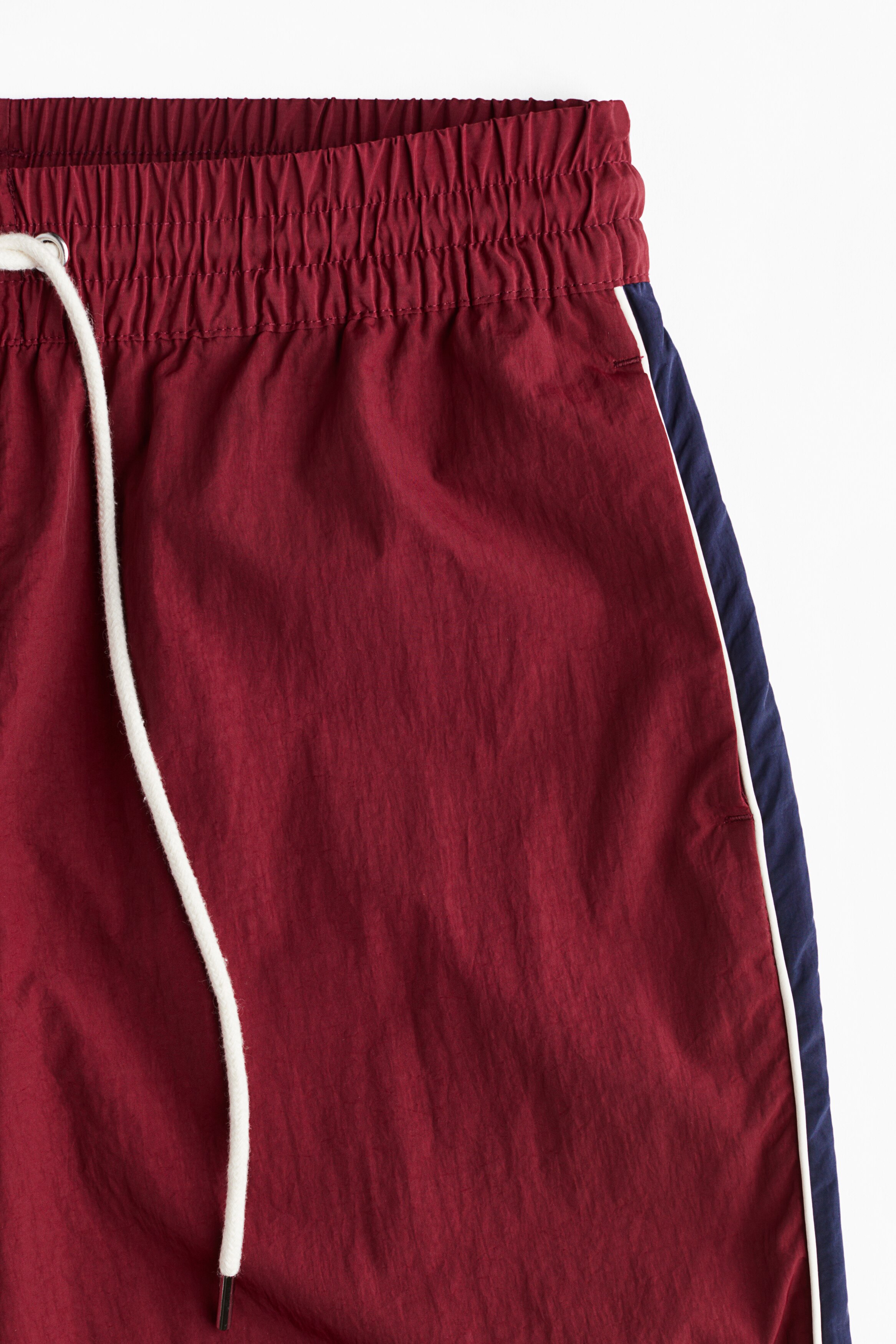 Nylon drawstring trousers