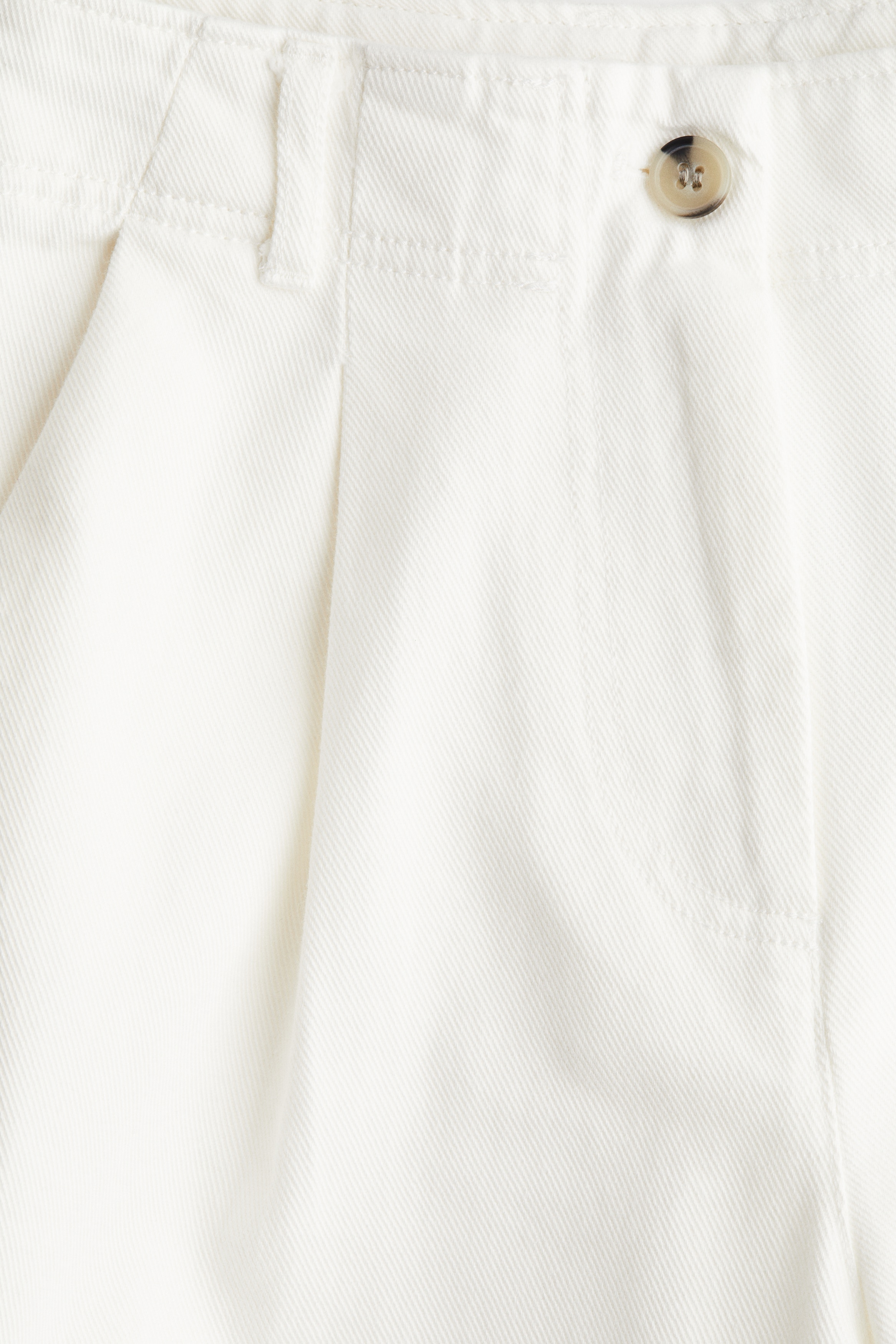 Wide twill trousers