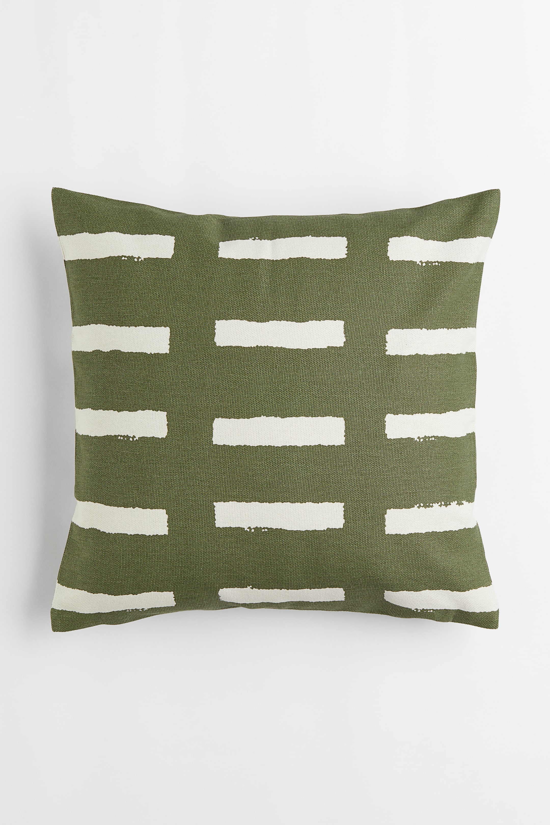 Agrandir l'image: Housse de coussin en coton à motif - Vert foncé/motif - Home All | H&M FR 1