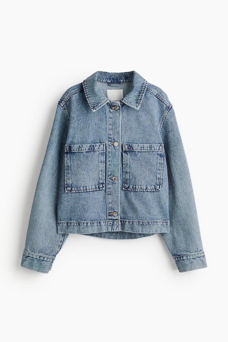 Short Twill Jacket Denim blue Ladies H&M AU