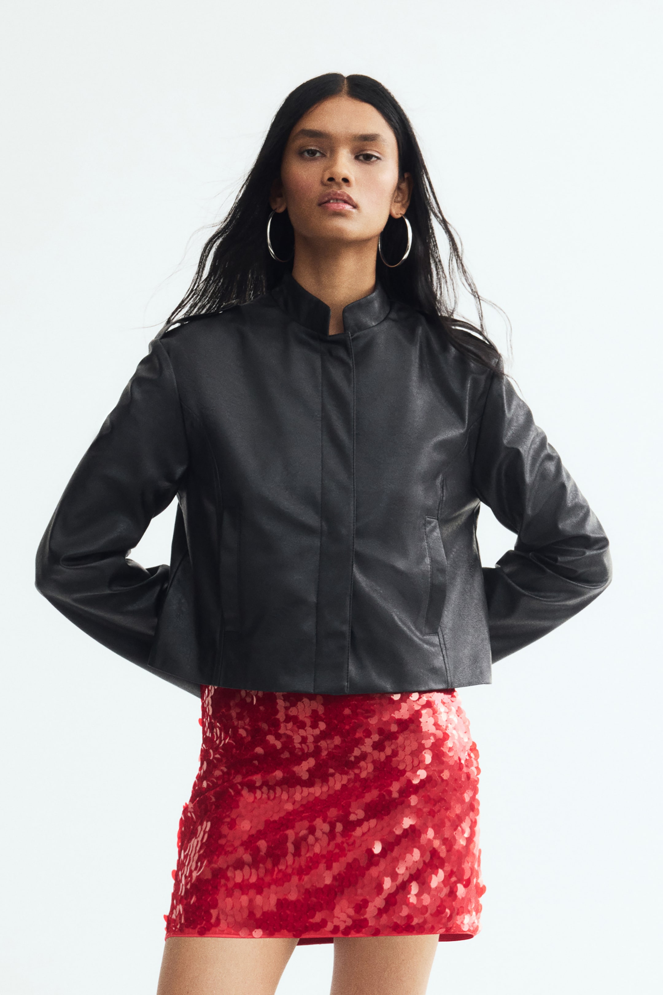View larger image: Coated jacket - Black - Ladies | H&M 1