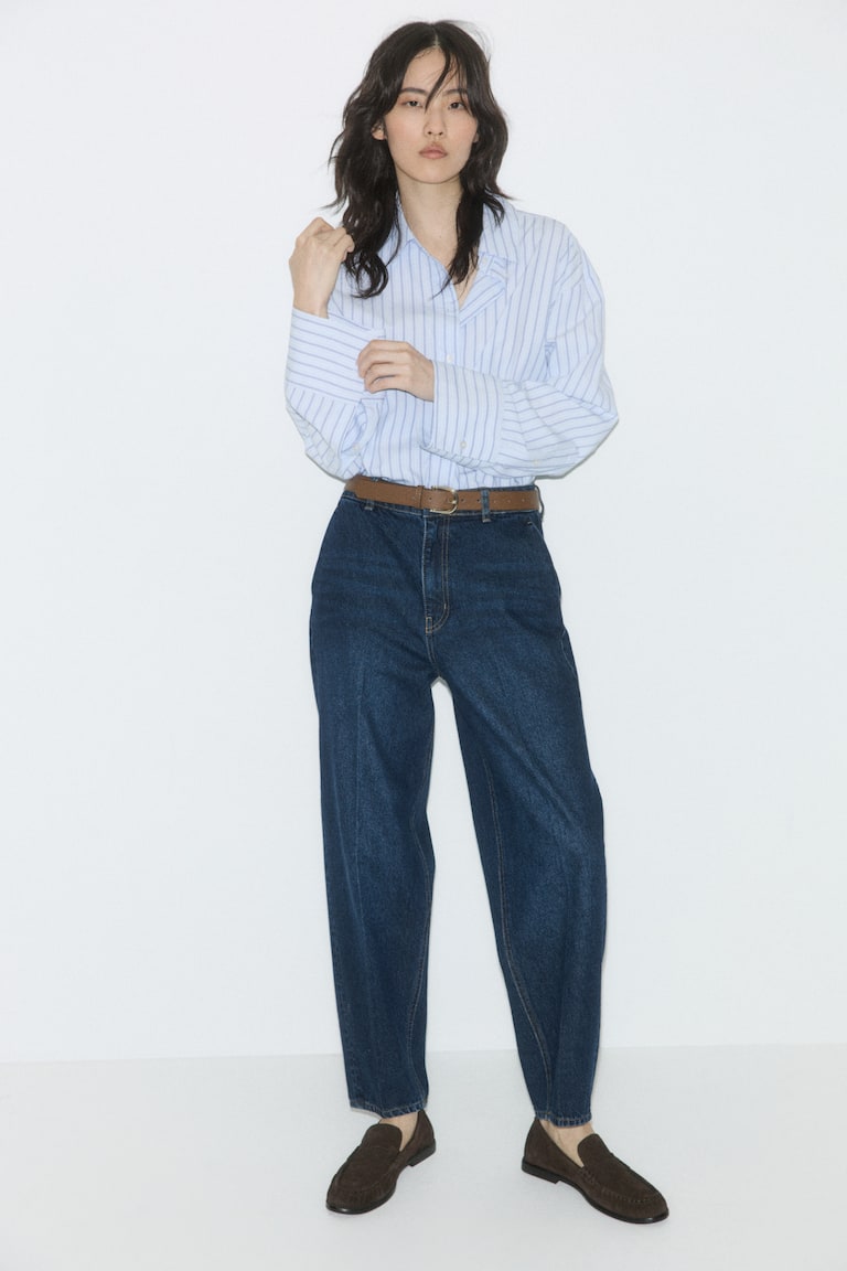 Floral Barrel Jeans main image 0